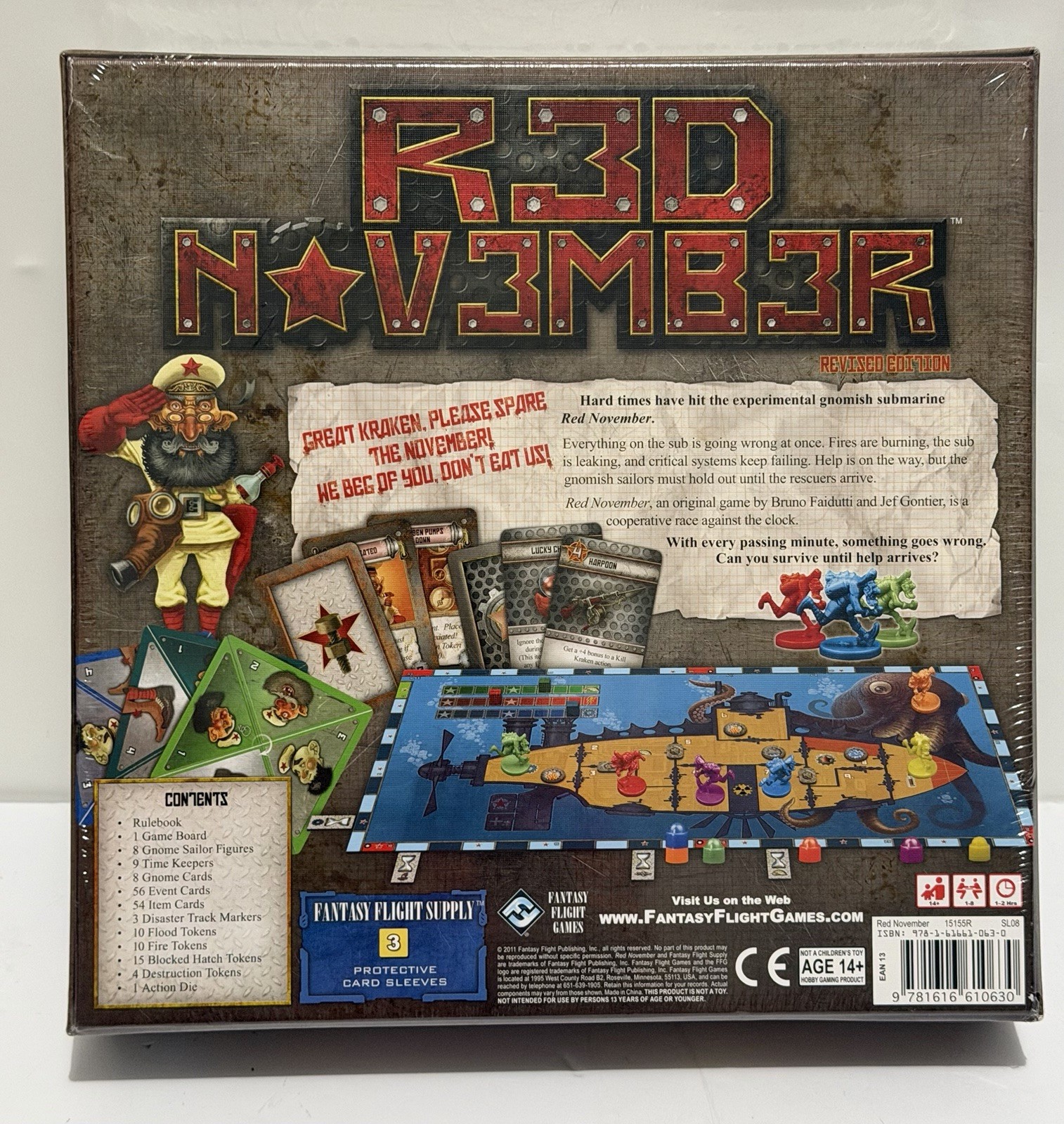 Red November – Fantasy Flight Games 2011 Board Game NEW Sealed Revised Edition