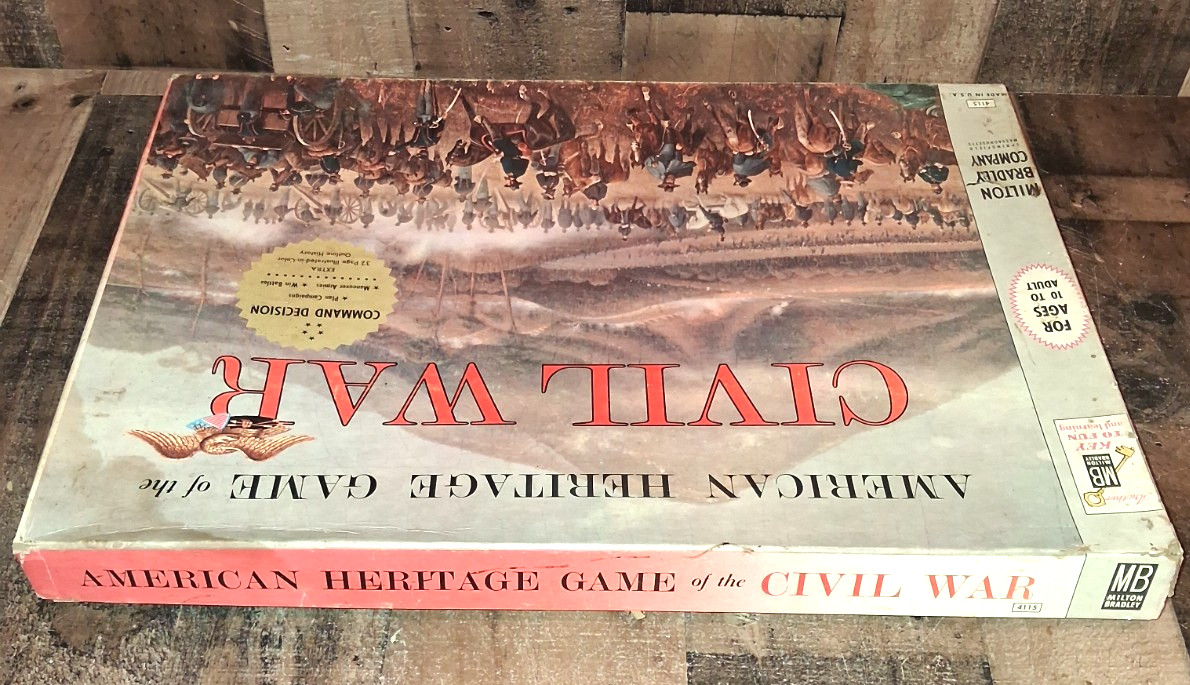 Vintage Milton Bradley American Heritage Game Civil War 1961 Complete Read