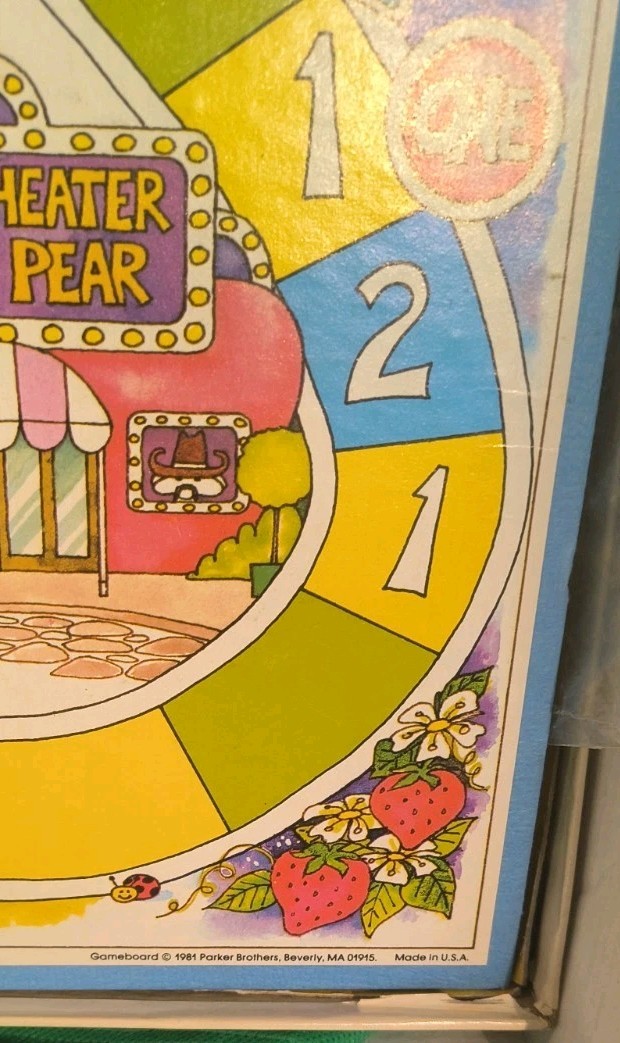 Strawberry Shortcake in Big Apple City Board Game 1981 Vtg. MISSING PAWN, READ