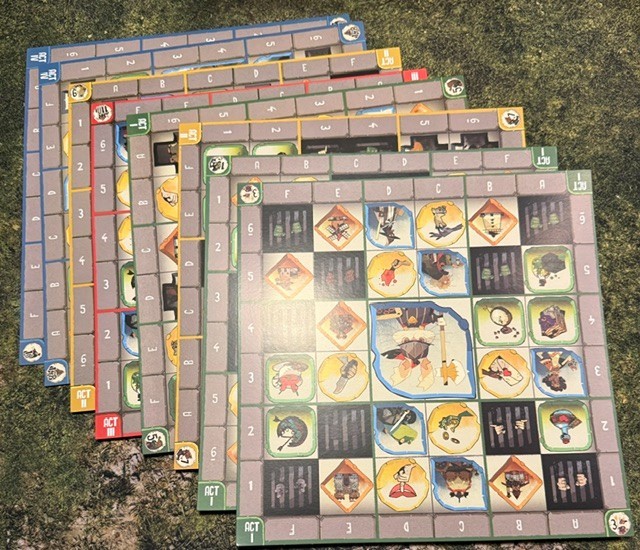 Almost Innocent Board Game by Kolossal Games Kickstarter – open box, excellent