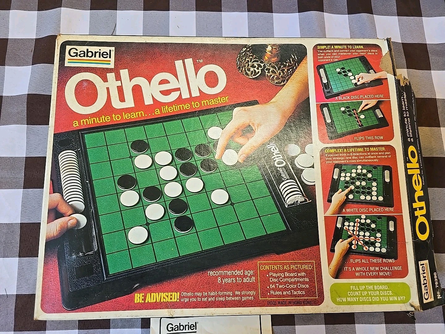 Vintage 1977 Gabriel Othello Board Game-Complete with Box & Instructions 76390