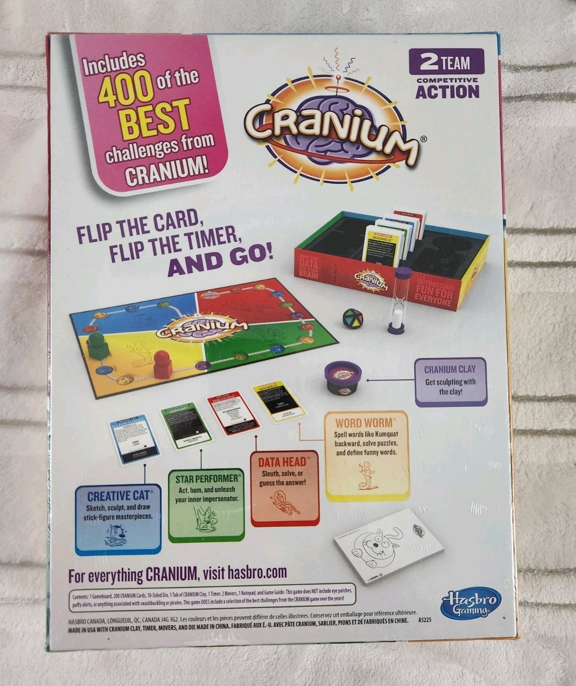 New Sealed Cranium Hasbro Family Game Ages 16+, 4+ Players