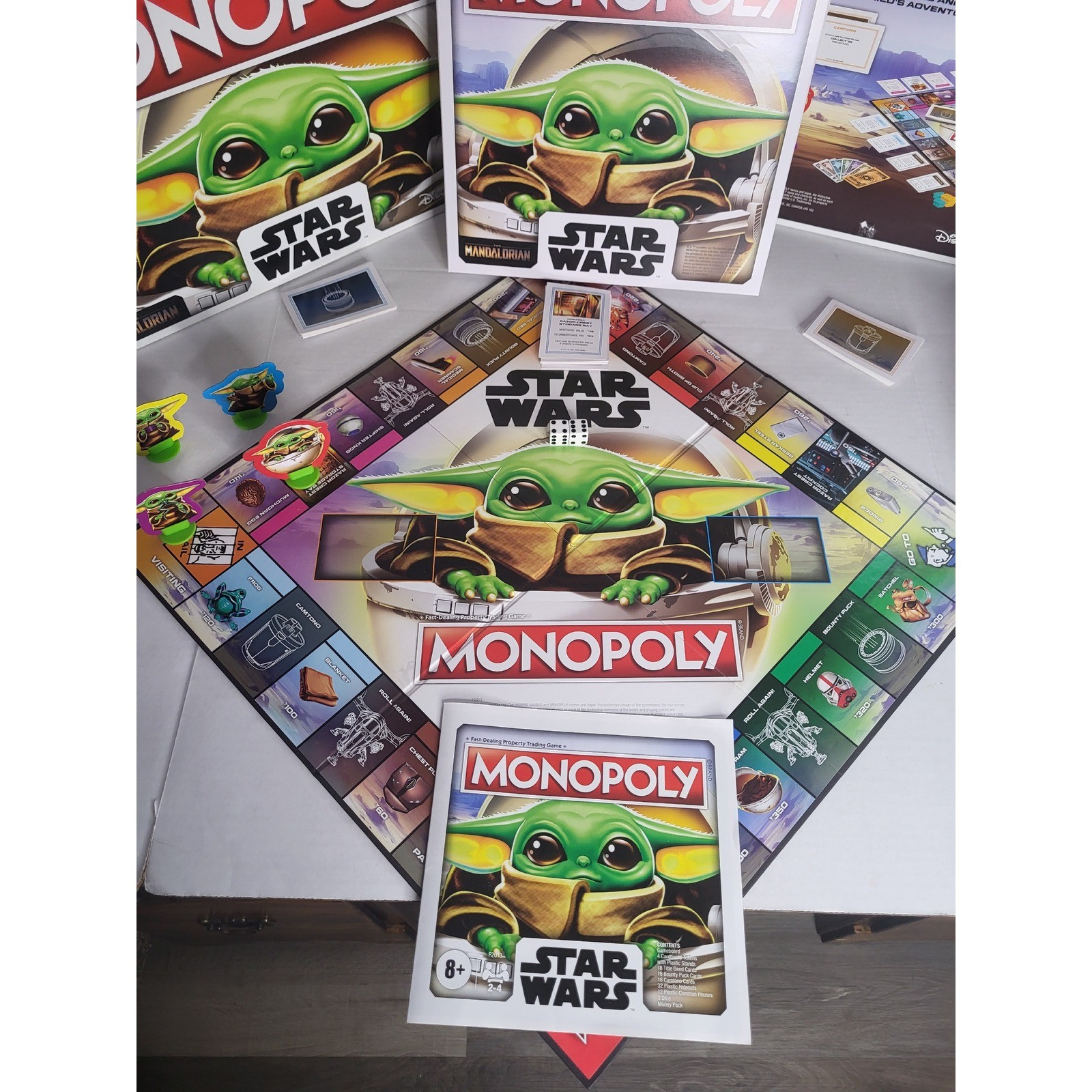 Star Wars The Mandalorian Monopoly The Child Grogu Board Game Hasbro 2013