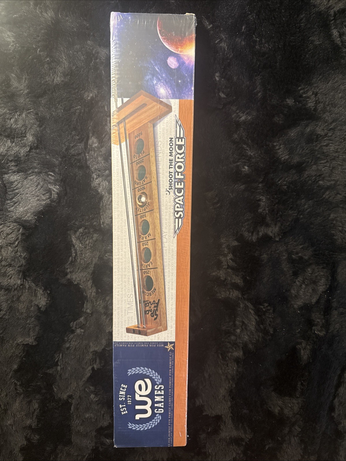 WE Games Shoot The Moon 1940’s Nostalgia Game, Solid Wood, NEW SEALED, 17.5 in.