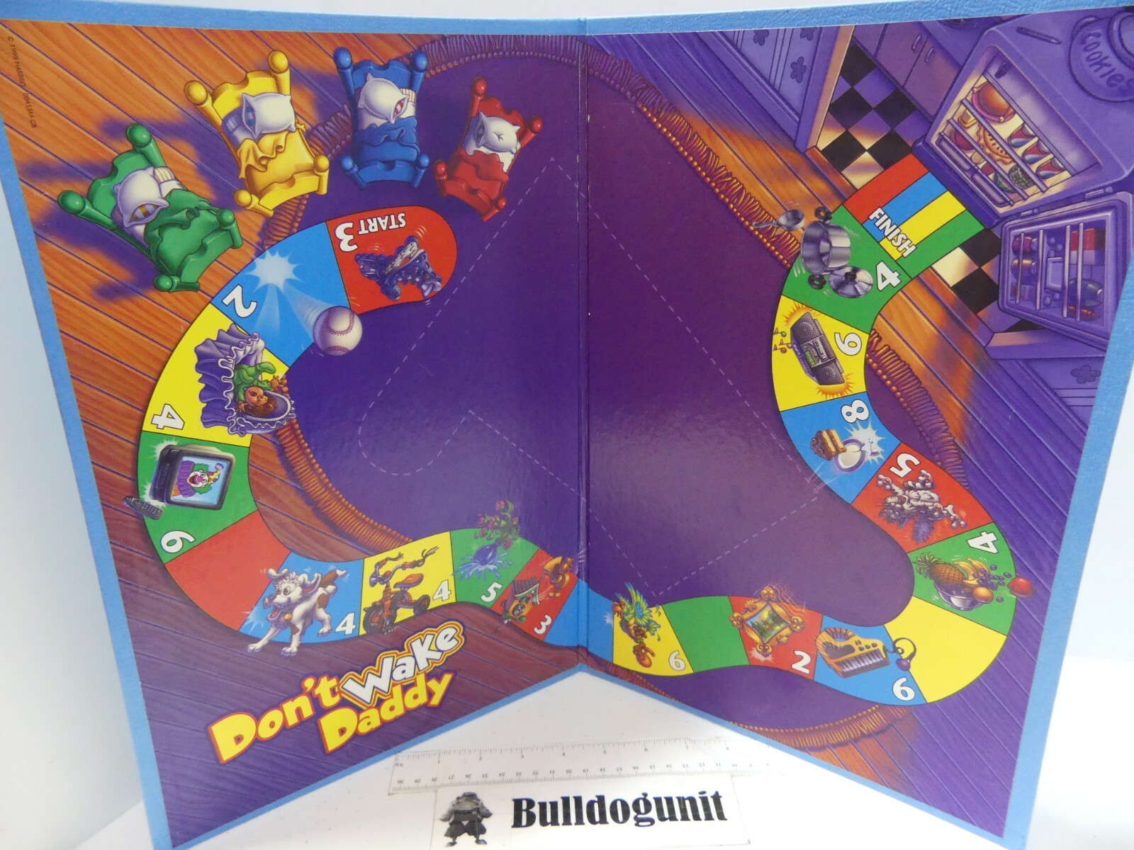 1999 Don’t Wake Daddy Board Game Board Part Only