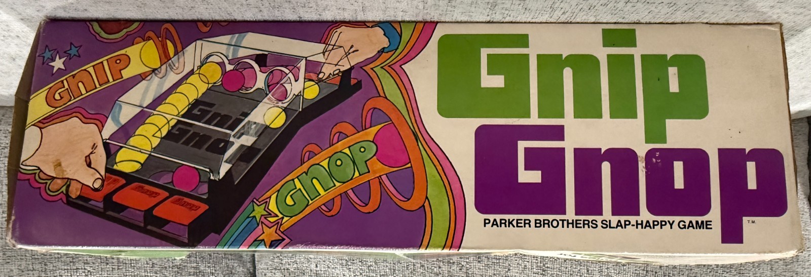 Gnip Gnop Vintage 1971 Parker Brother Slap Happy Game Original Box READ