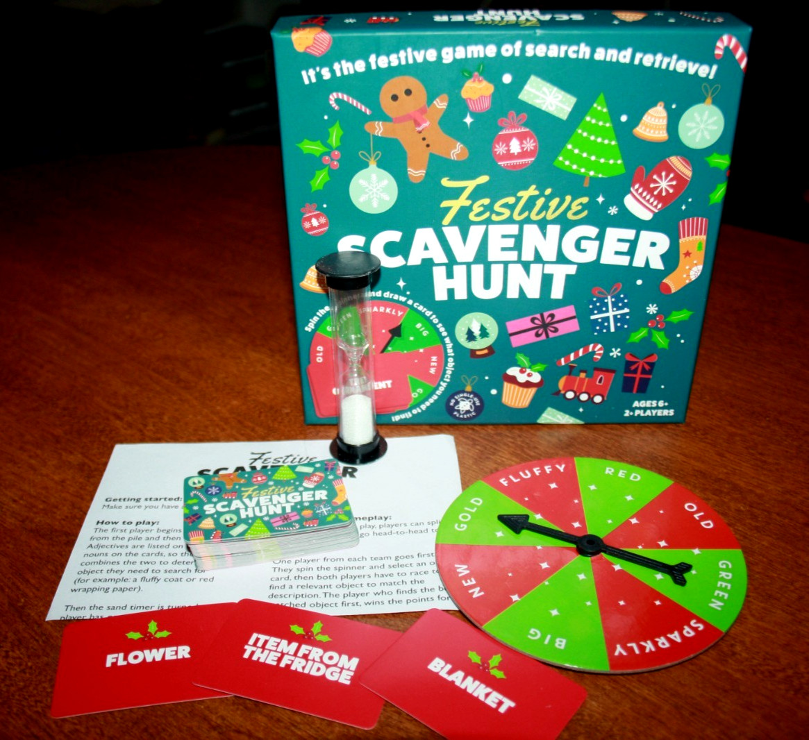 Festive Scavenger Hunt – A Holiday Christmas Game of Search & Retrieve – 2024