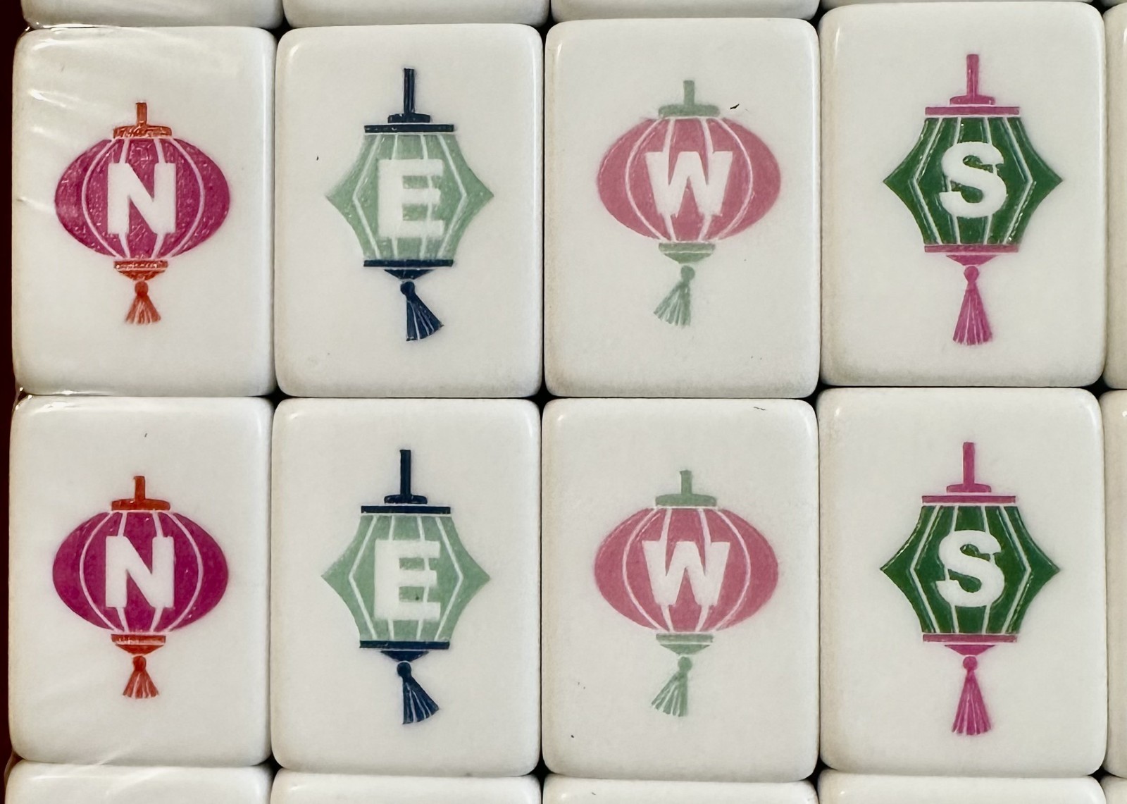 DARK GREEN – 4 Layer Acrylic Mahjong Tiles Full American Set 160 Tiles US SELLER