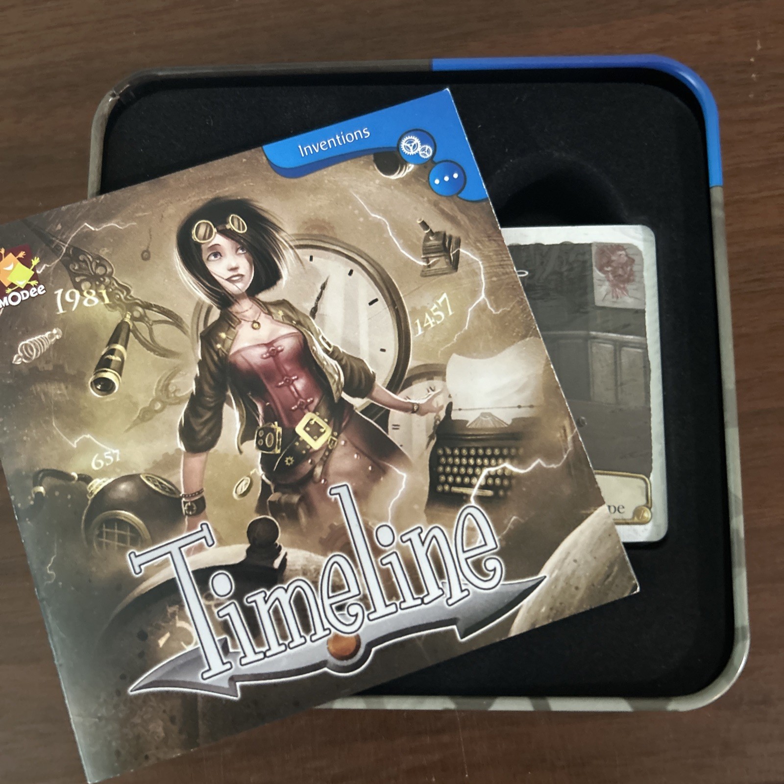 Timeline Inventions Card Game 2017 Asmodee Tin Edition Cards Factory Sealed