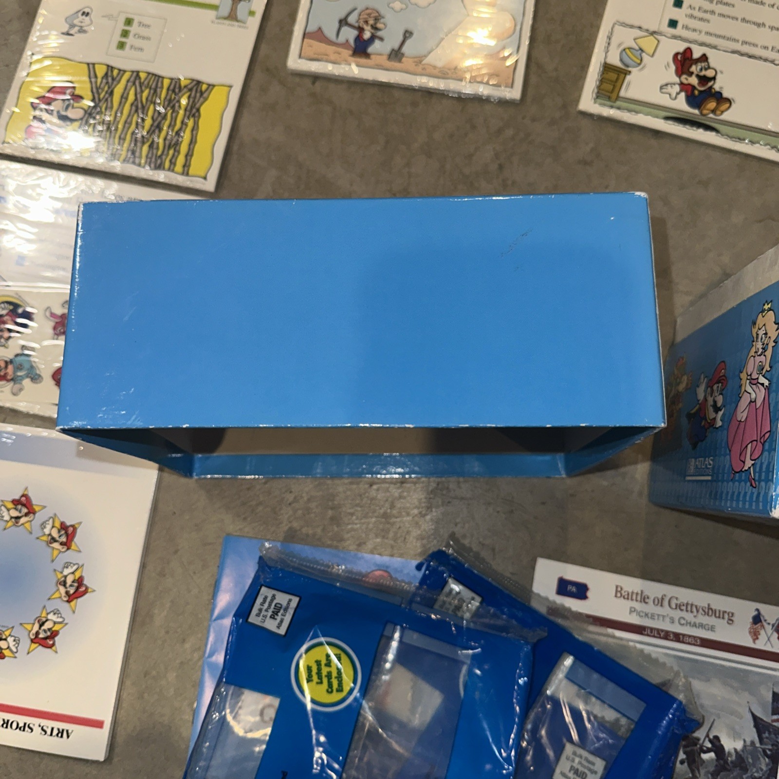 Vintage 1995 Mario Quiz Cards Atlas Editions Factory Sealed Cards Manual Box Ad