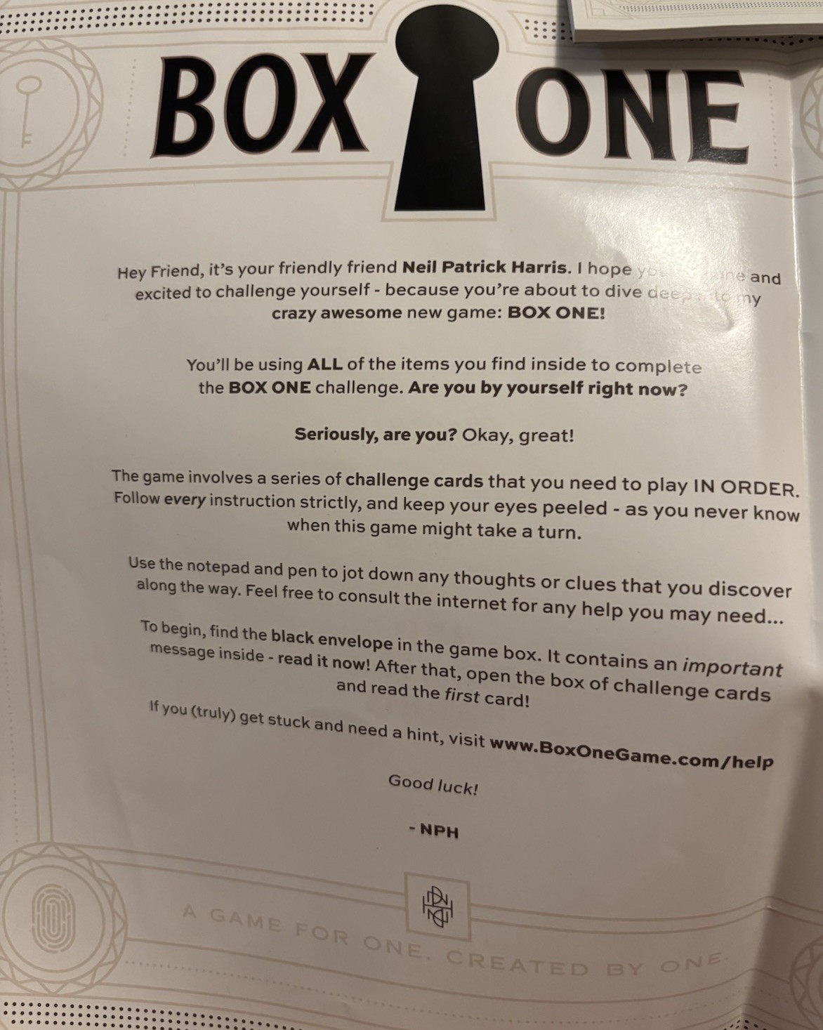 Theory11 Box One Trivia Game Challenge Cards Internet Access Required Ages 14+