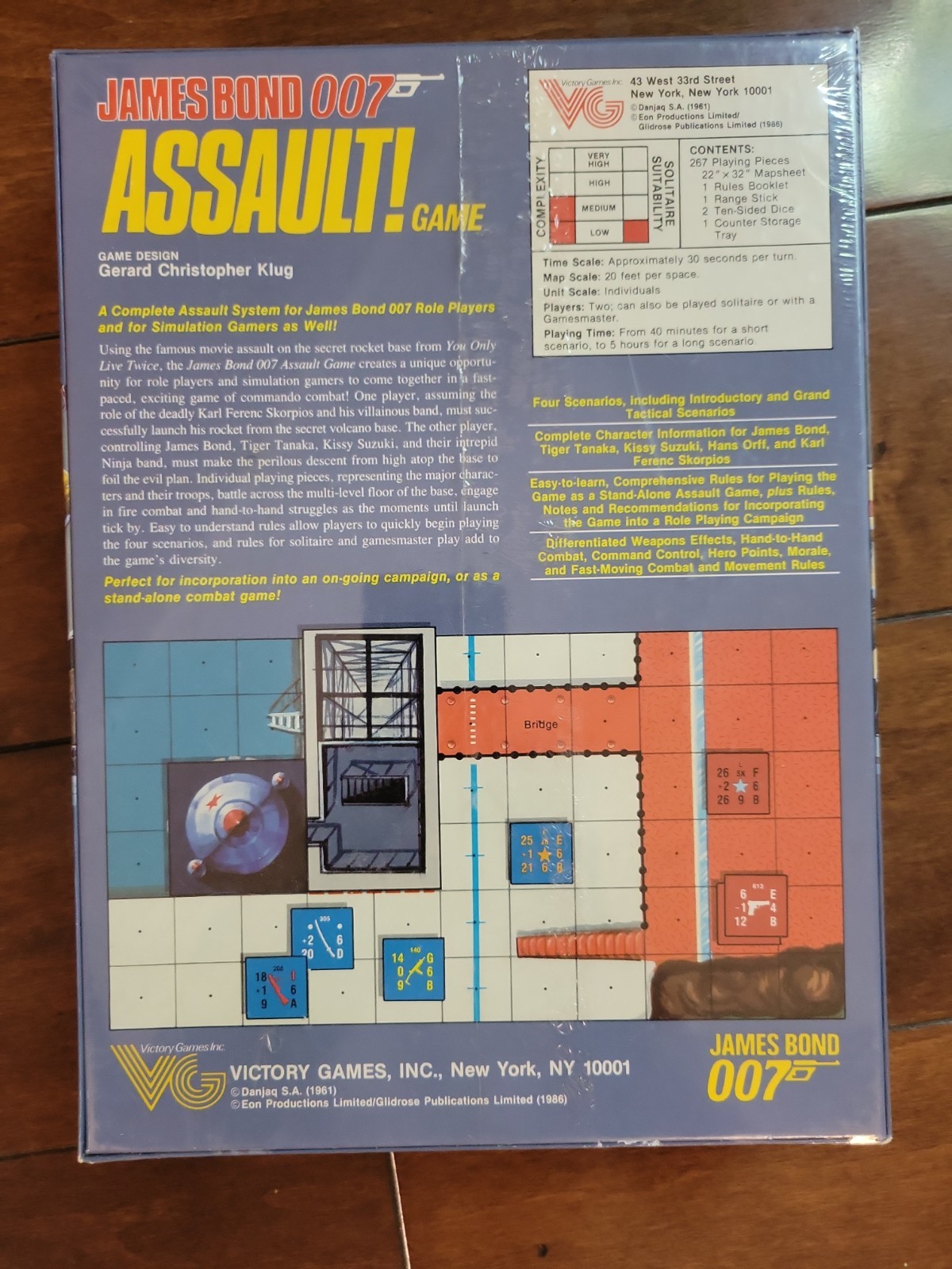 James Bond 007 – Assault Game Victory Games Inc. 1986 New