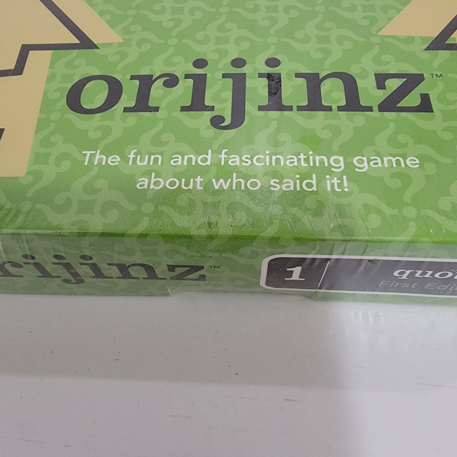 New Sealed Orijinz Quotes Game First Edition 16 Years and Up 2 Or More Players