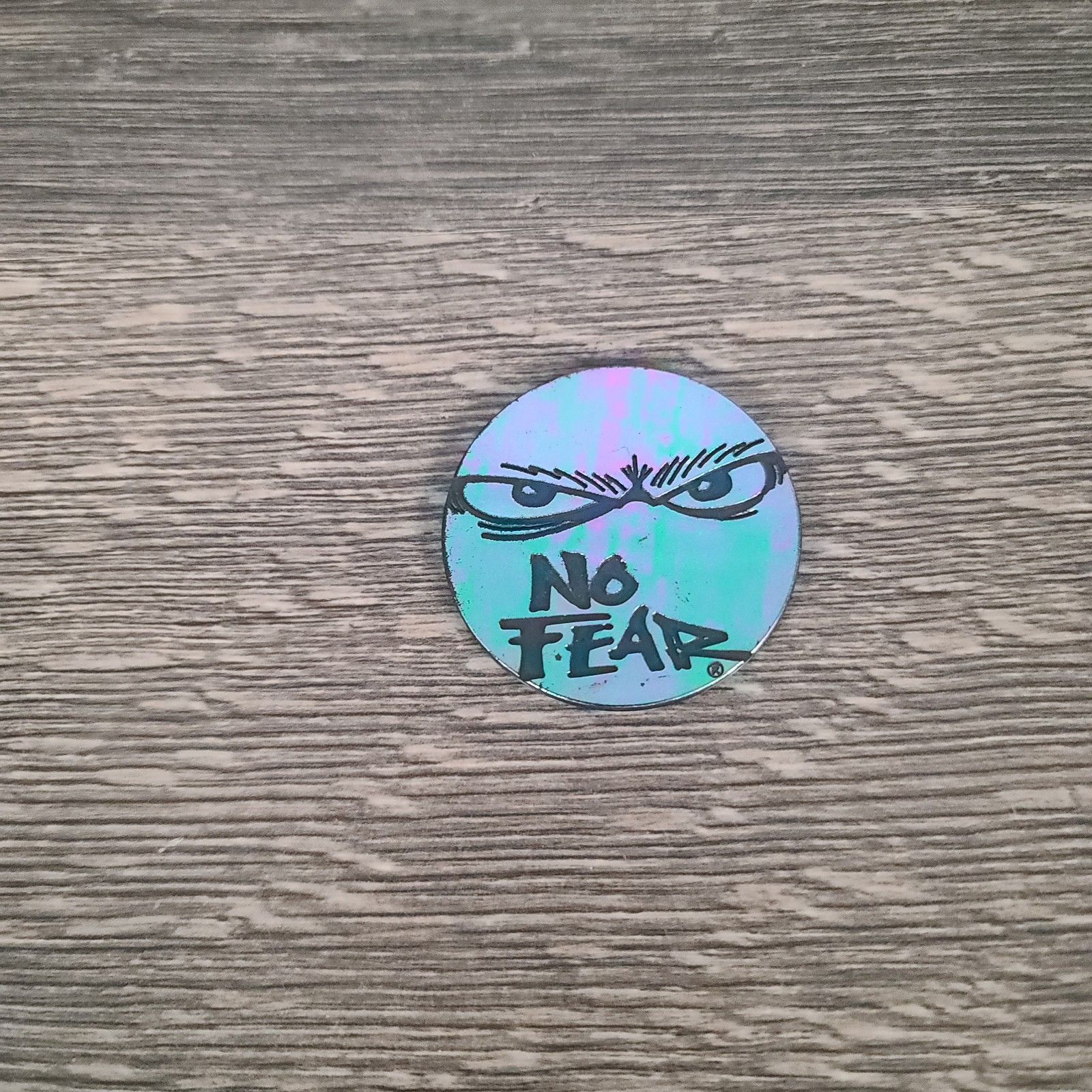 No Fear POGs Milk Cap 5 Pogs 1 Plastic Slammer And Container