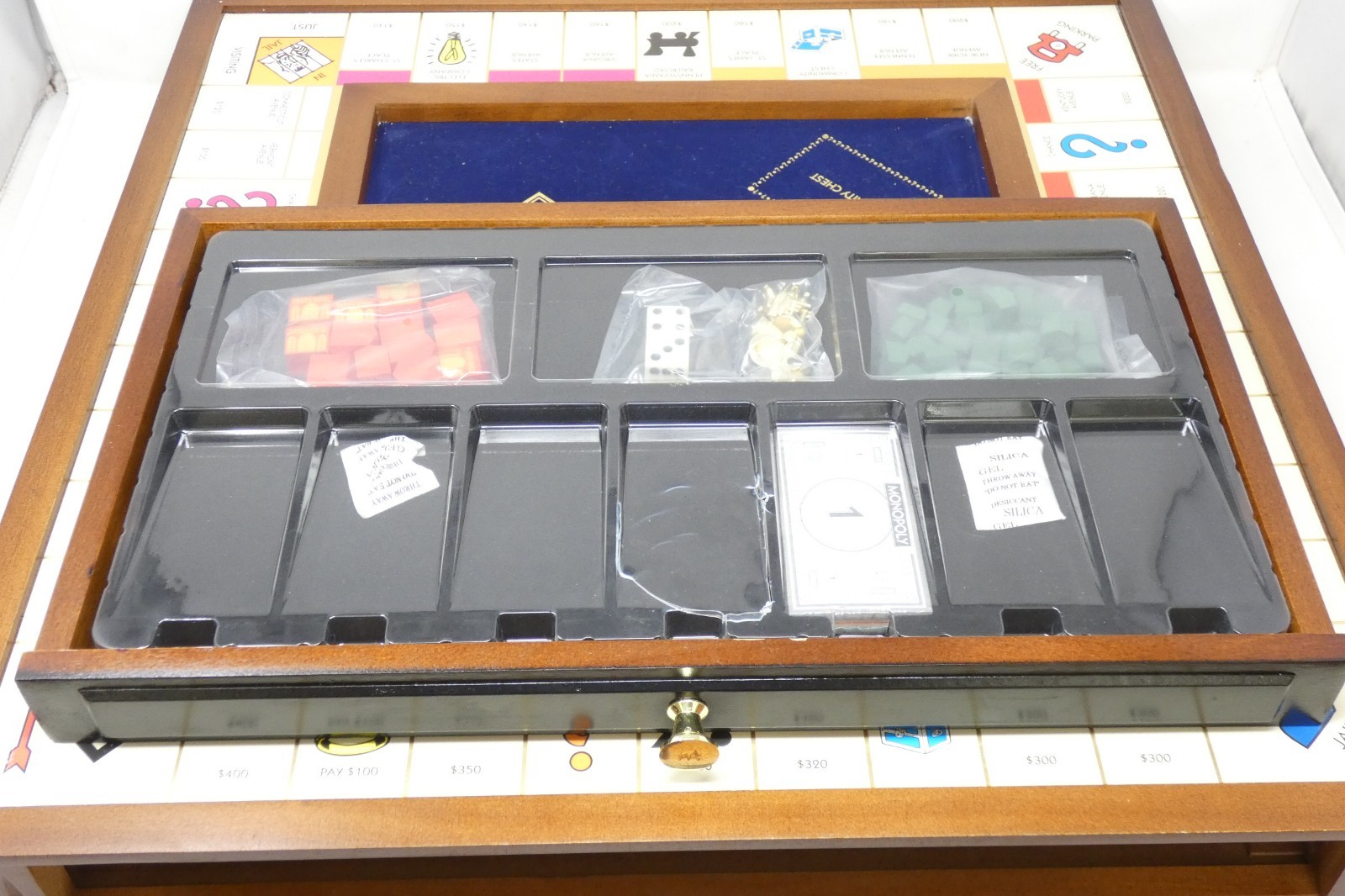 Monopoly Luxury Edition Adult Collectible Wooden Cabinet (Open Box: READ Full)