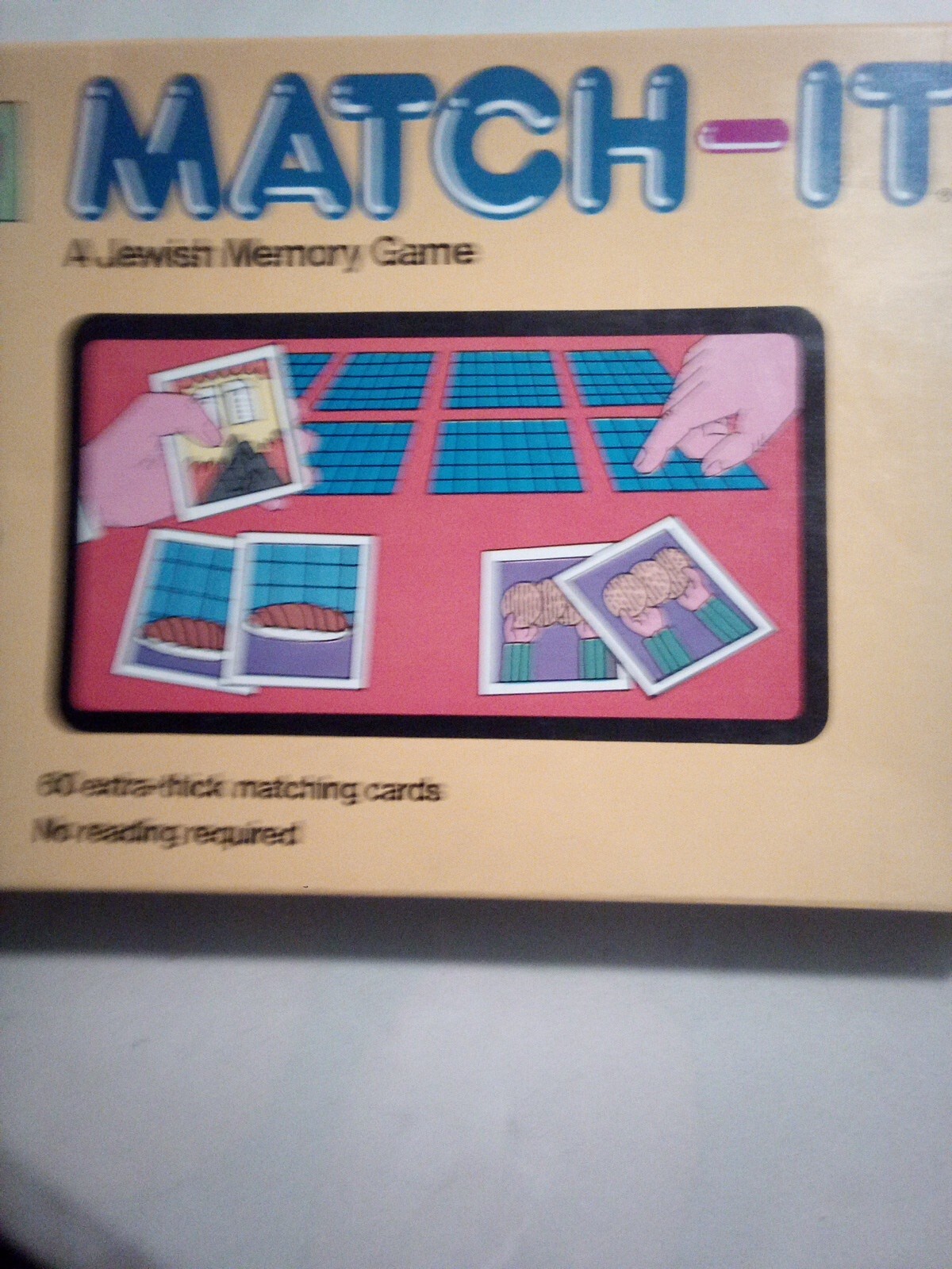 Jewish Memory Game, “Match It” , Vintage, Complete, Ages 3+, 1 or more players!