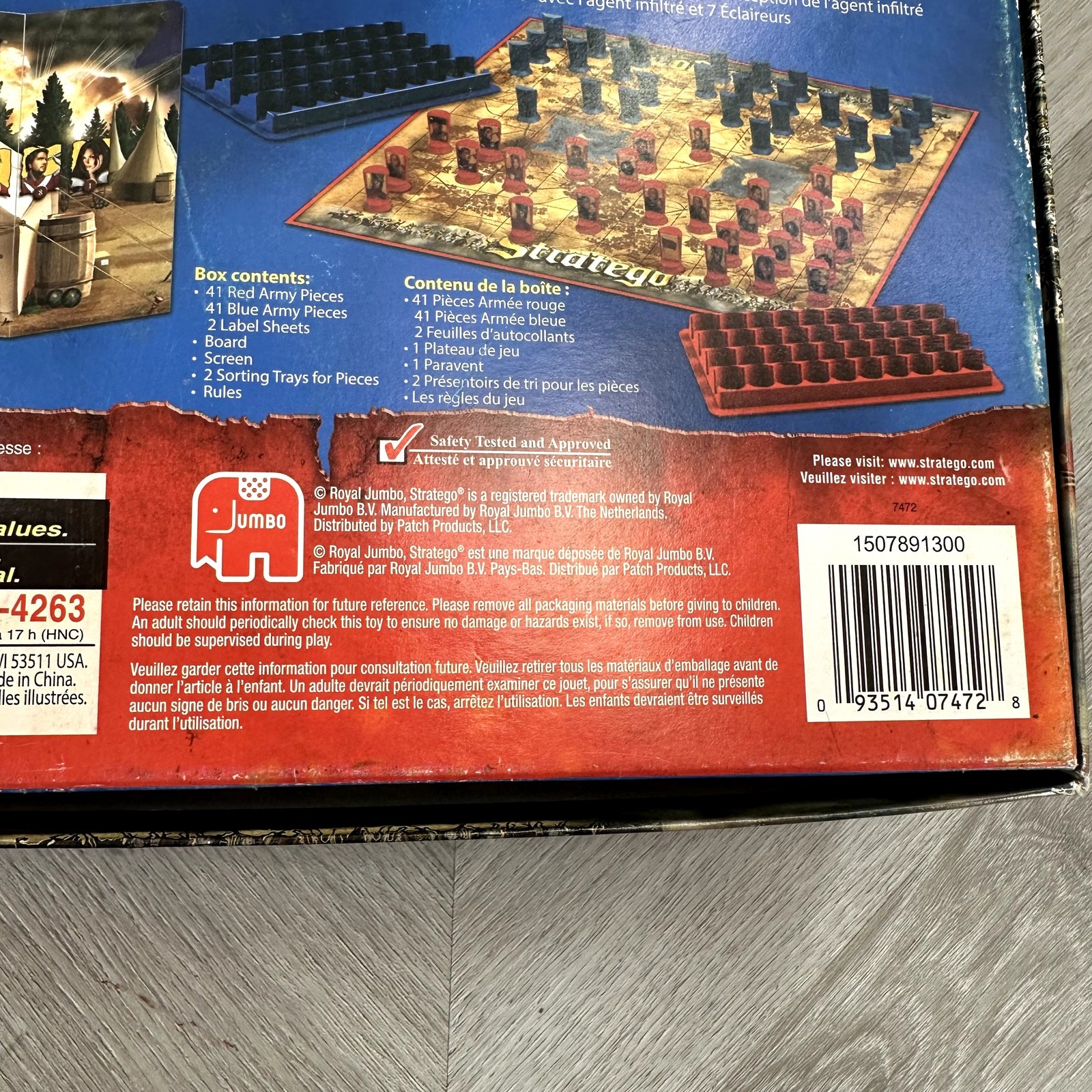 Stratego Original Board Game Royal Jumbo Patch Battlefield Strategy