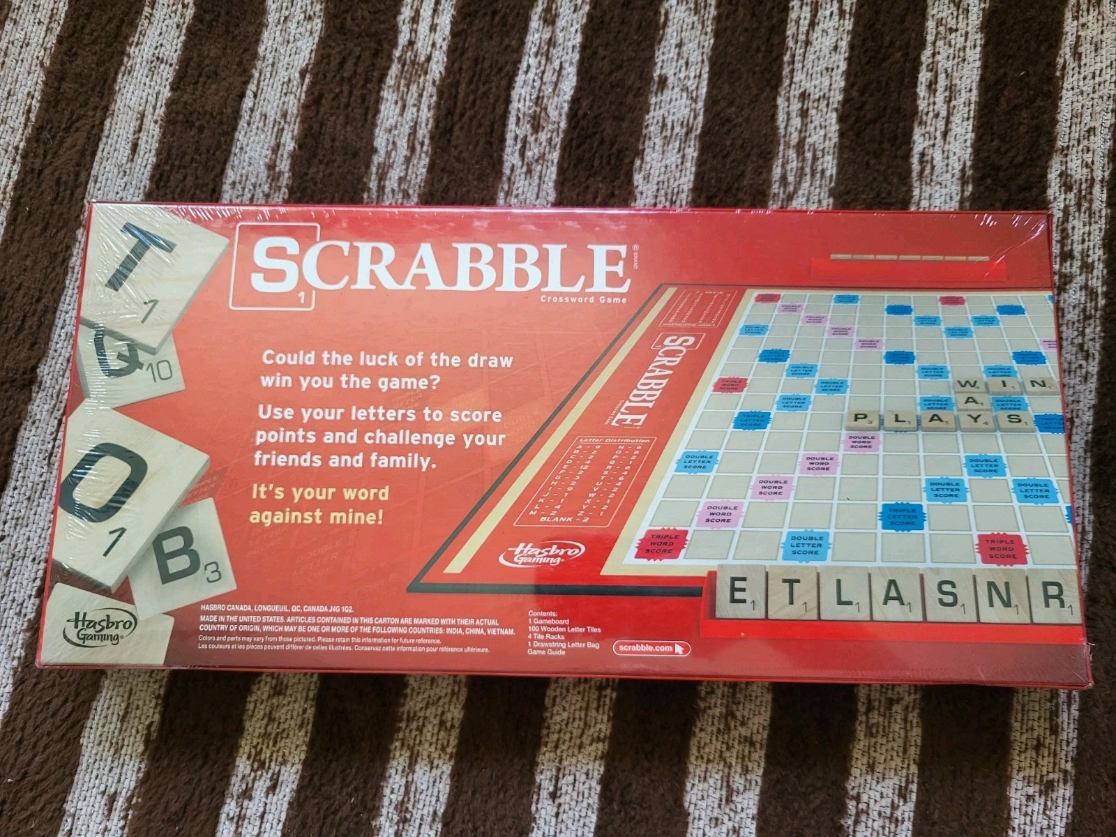 Scrabble Board Game by Hasbro Made in USA Quality Brand New Factory Sealed