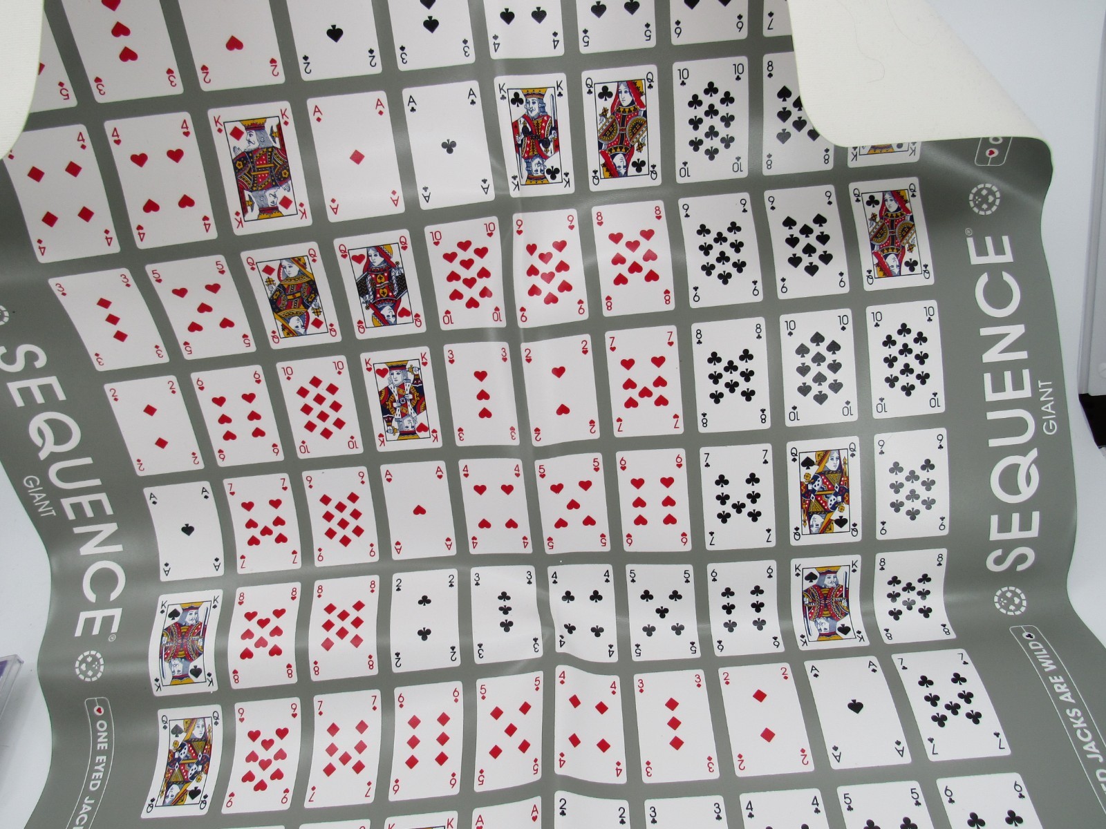 SEQUENCE Giant Game Edition Cushioned Mat Cards Oversize Chips Complete
