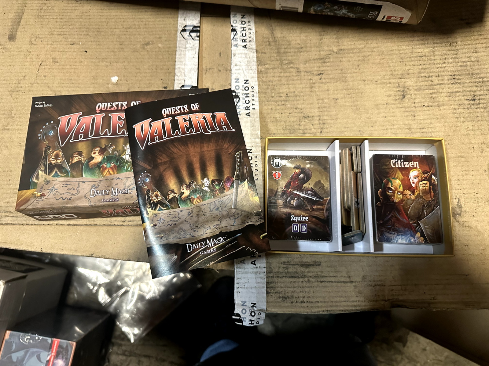 Quests of Valeria Board Card Game NEW SEALED FREE SHIPPING