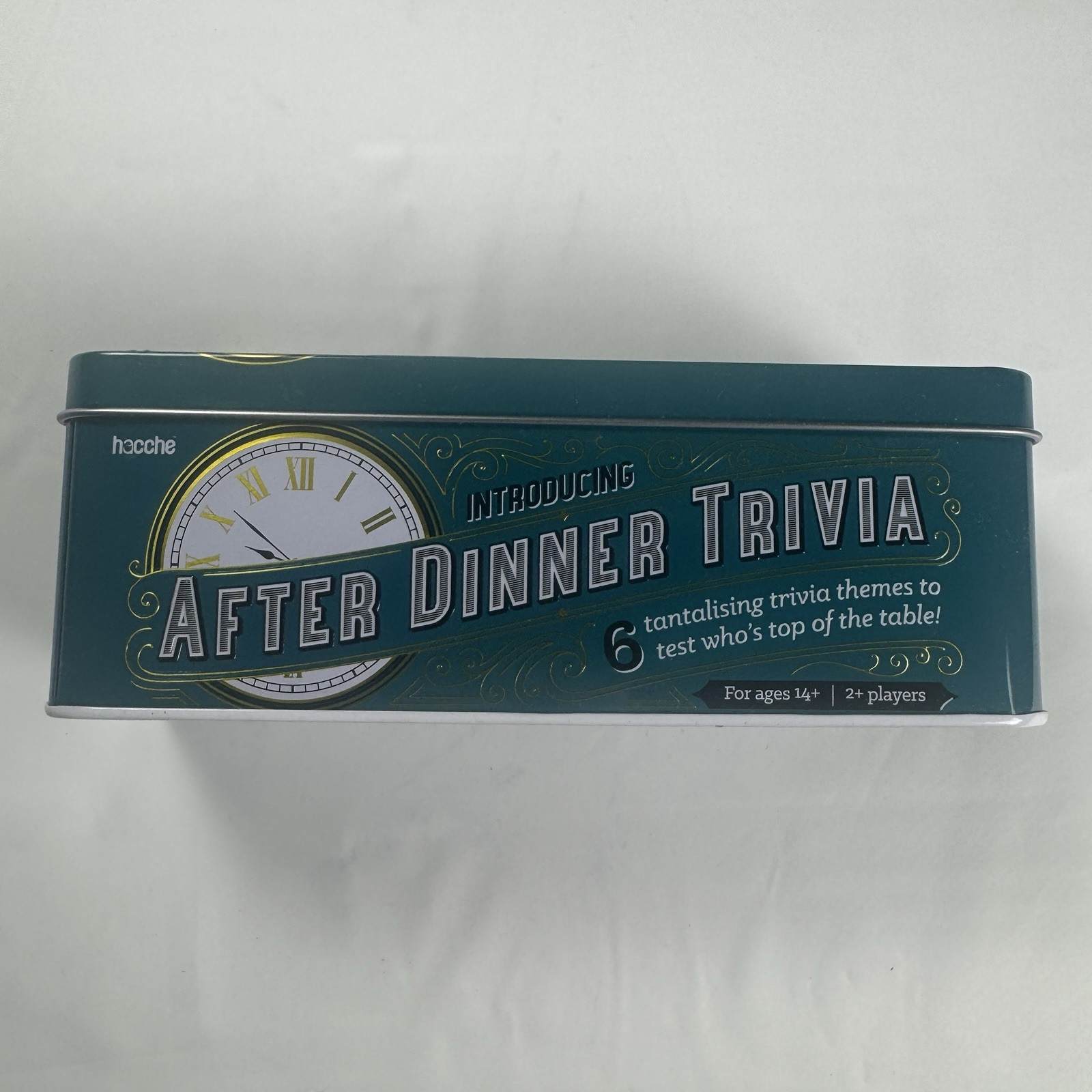 After Dinner Trivia Game Ginger Fox Hacche Tin Family Card Game Complete