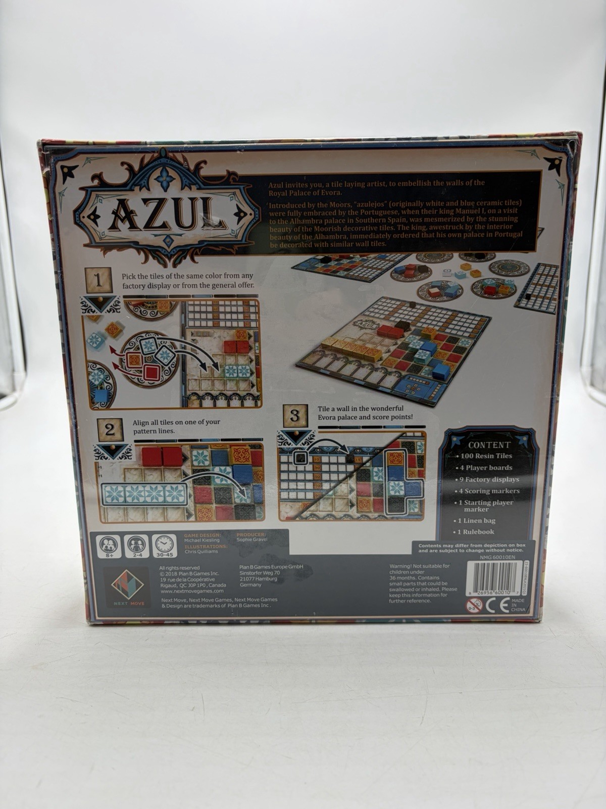 Azul Board Game Brand New Sealed Next Move Michael Kiesling 2018 Plan B