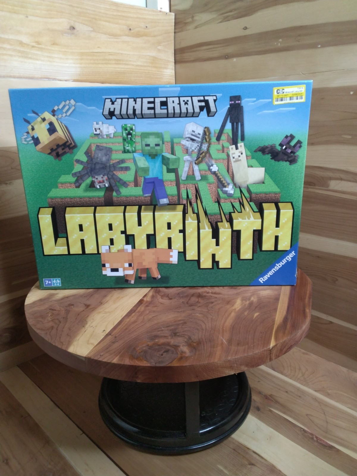 Minecraft Labyrinth Board Game 2-4 Players Age 7 An Up Sliding Maze Mechanics