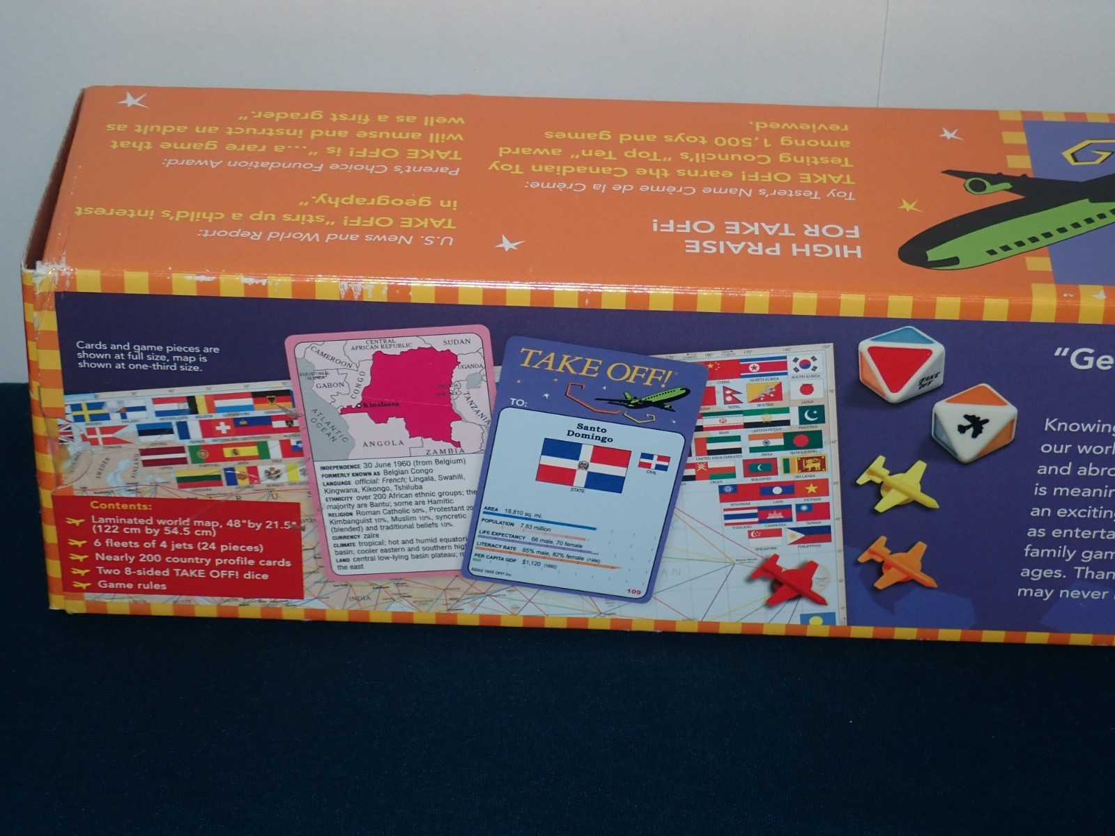 Take Off Geography Board Game 15th Anniversary Edition Complete