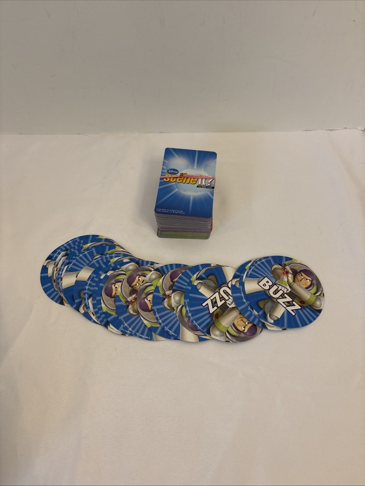 Disney Scene it? 2nd Edition DVD Game 100% COMPLETE! EUC Metal Tokens 2007