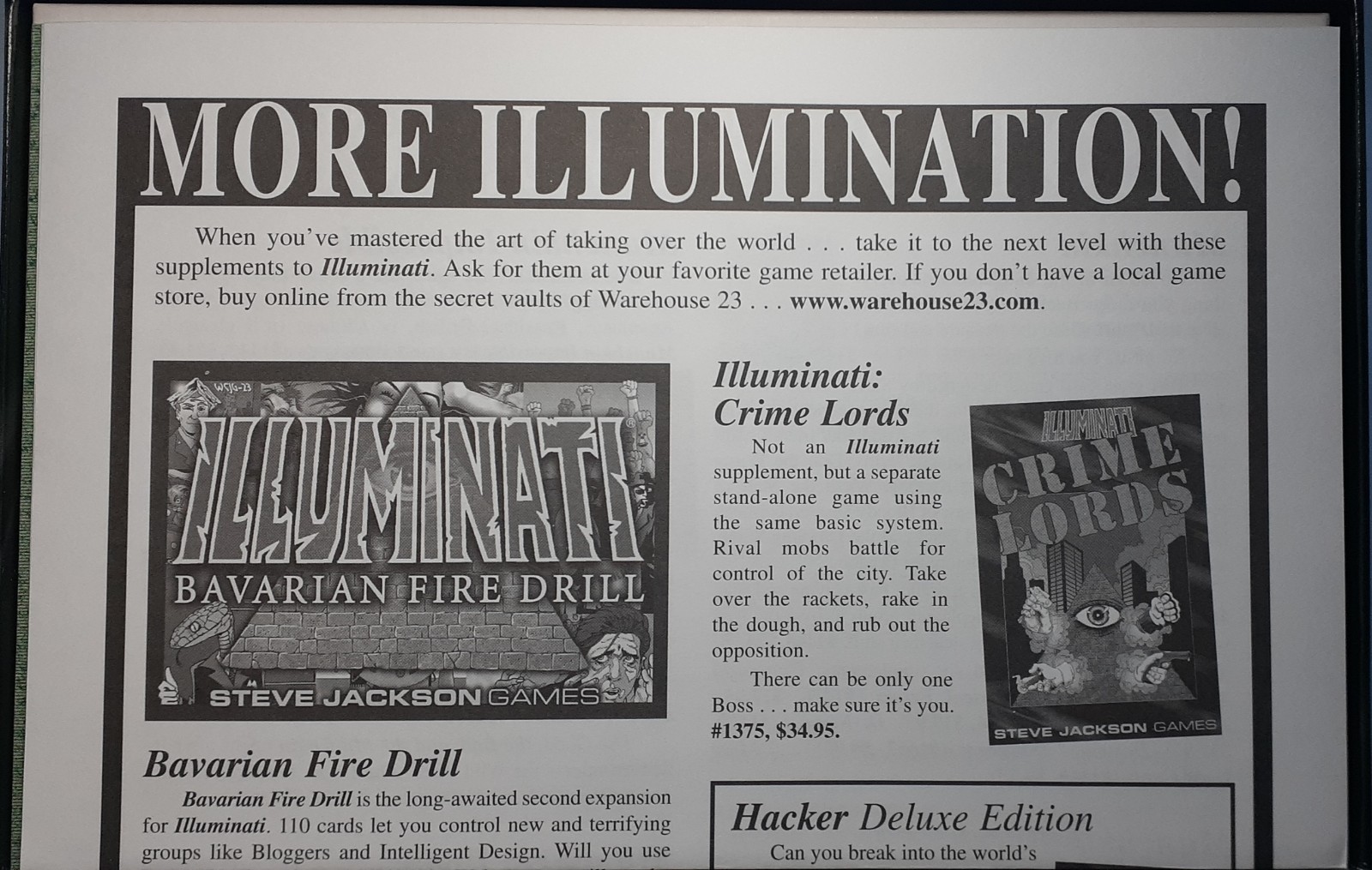 Illuminati Game Of Conspiracy Deluxe Edition Steve Jackson