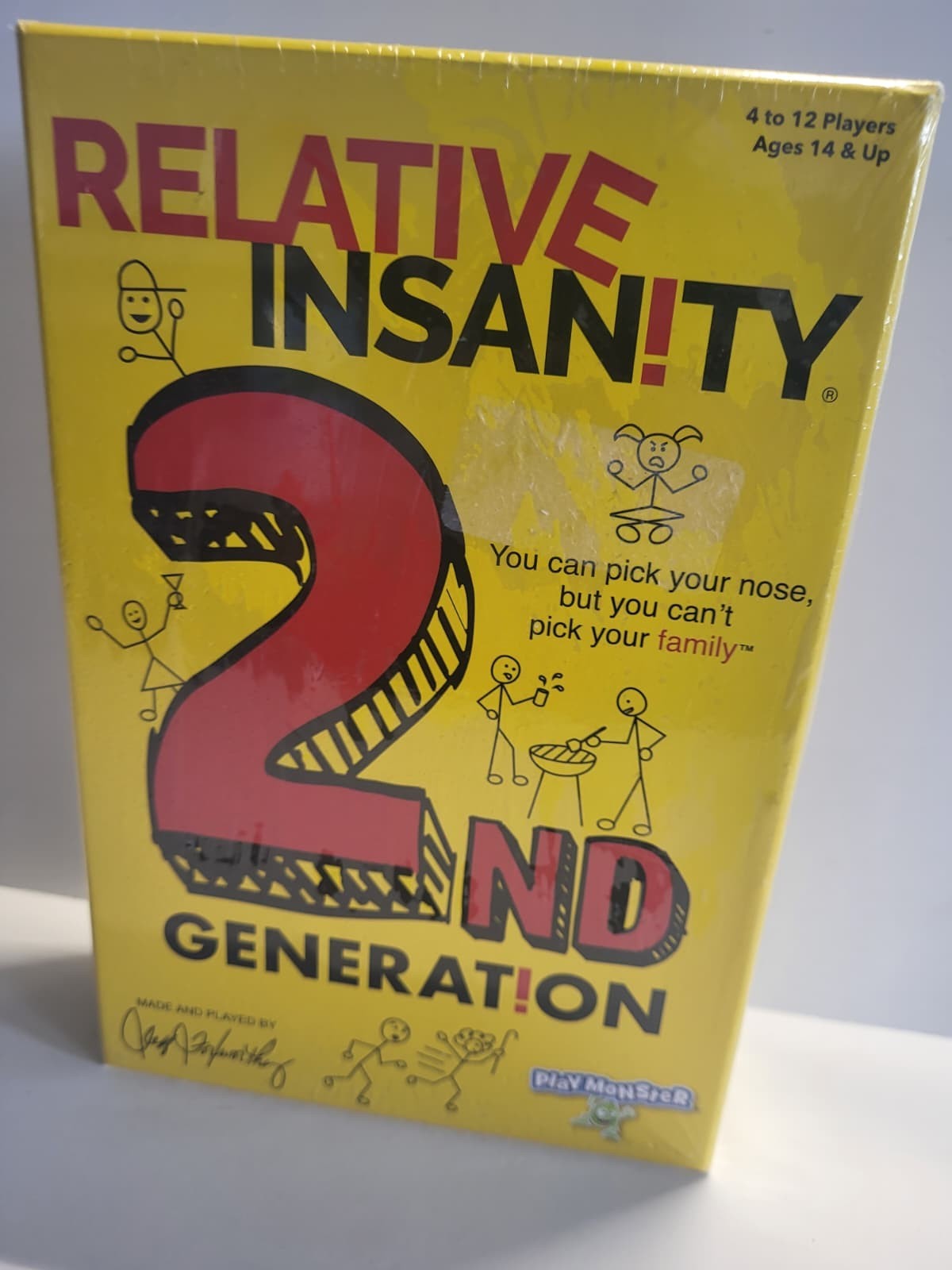 Relative Insanity 2nd Generation Party Game Ages 14 + 4-12 Players NEW