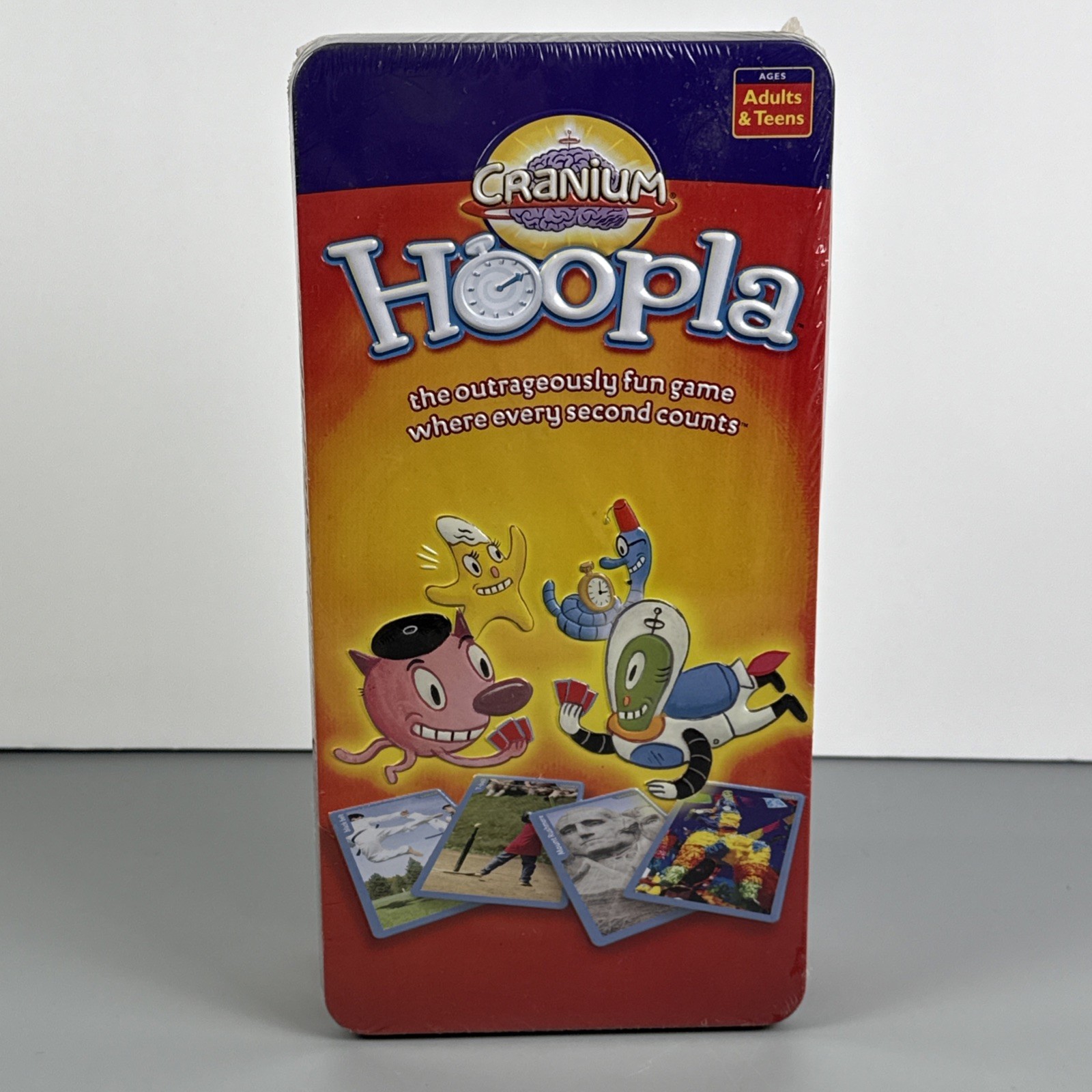 New Sealed Cranium Hoopla Board Game Card Teens And Adult 2004 Tin Edition