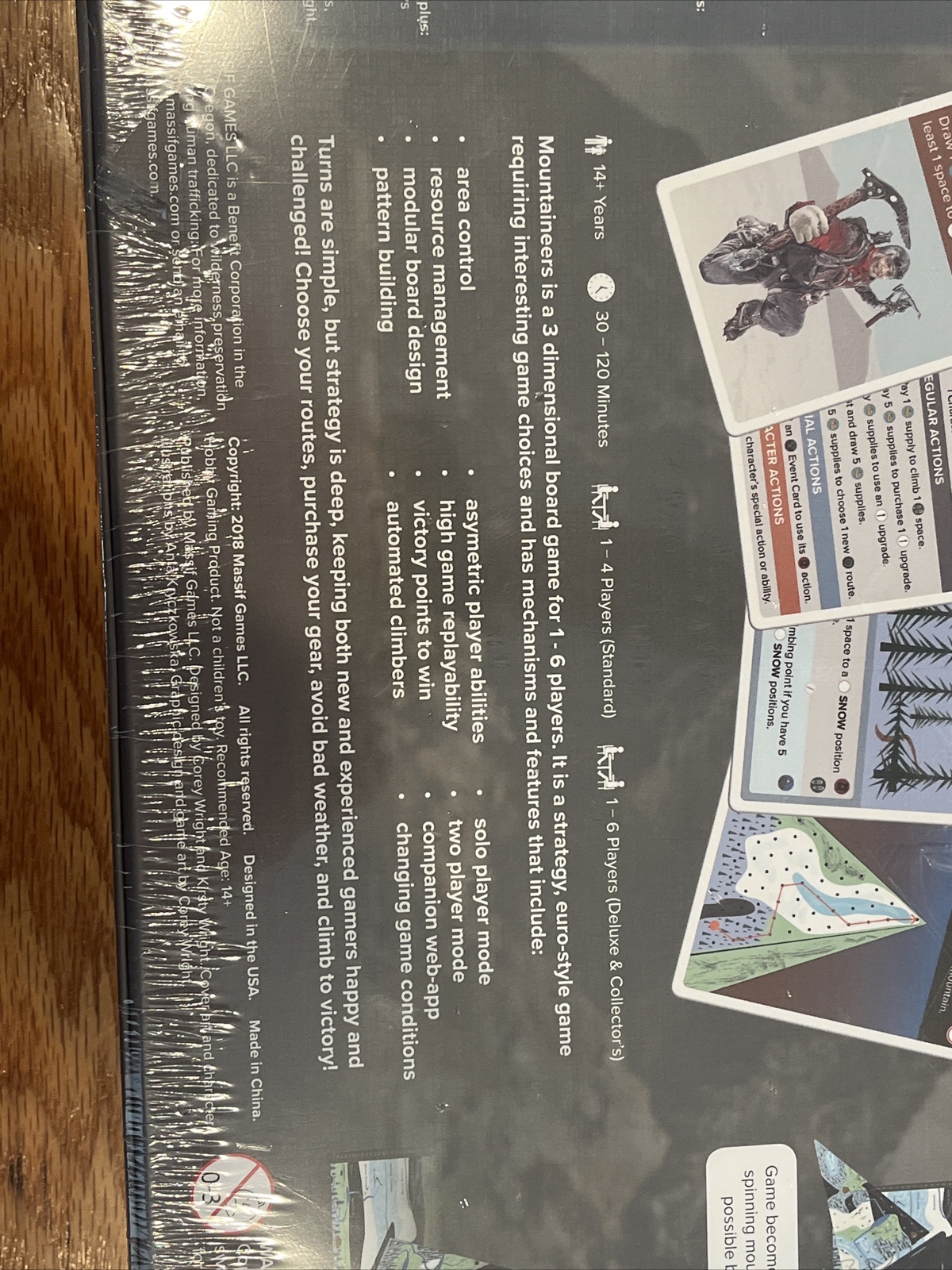 Mountaineers 3D Board Game Standard Edition (Massif 2019) Kickstarter NEW READ