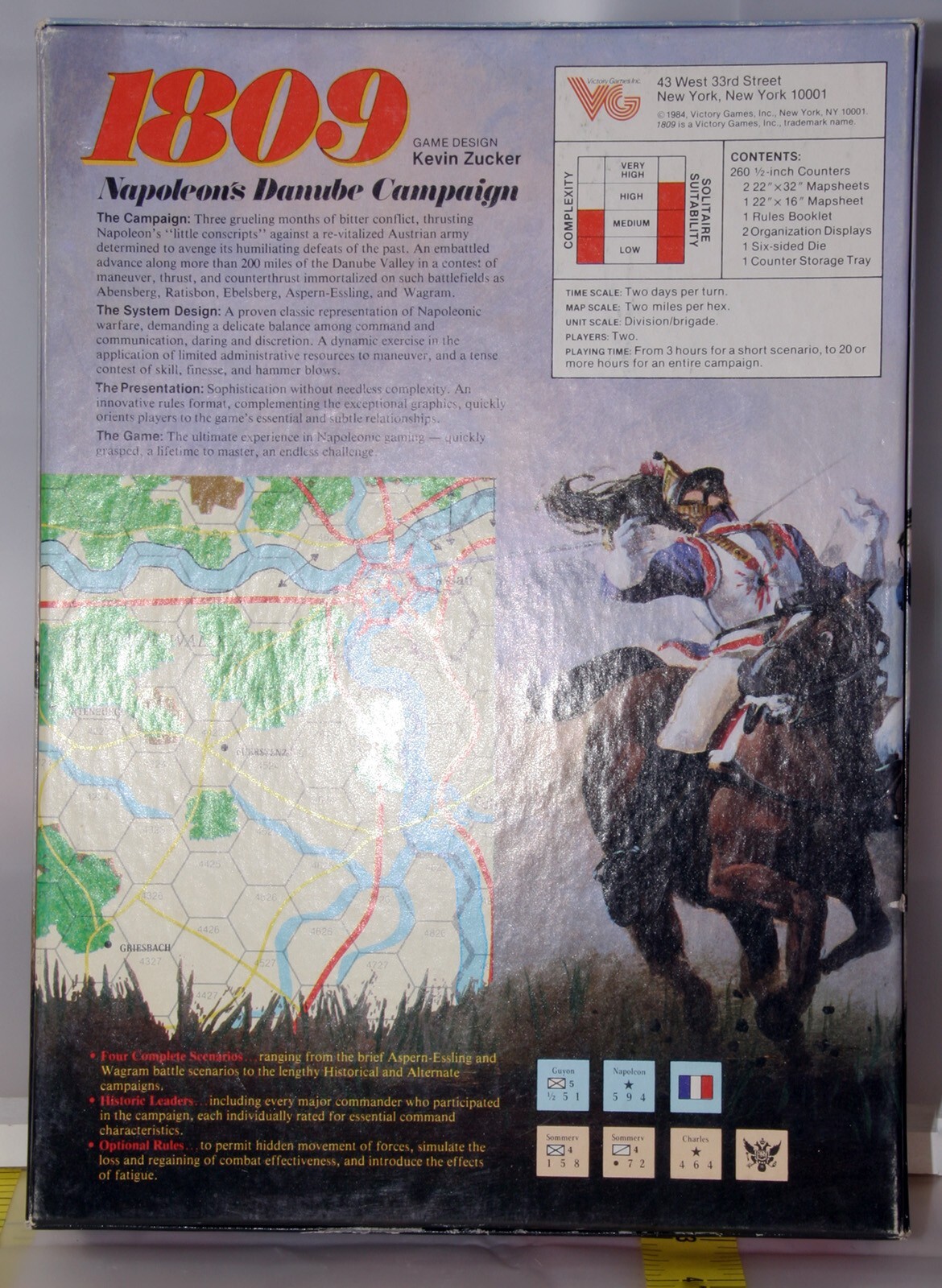 Victory Games 1809 Napoleon’s Danube Campaign Complete Unpunched