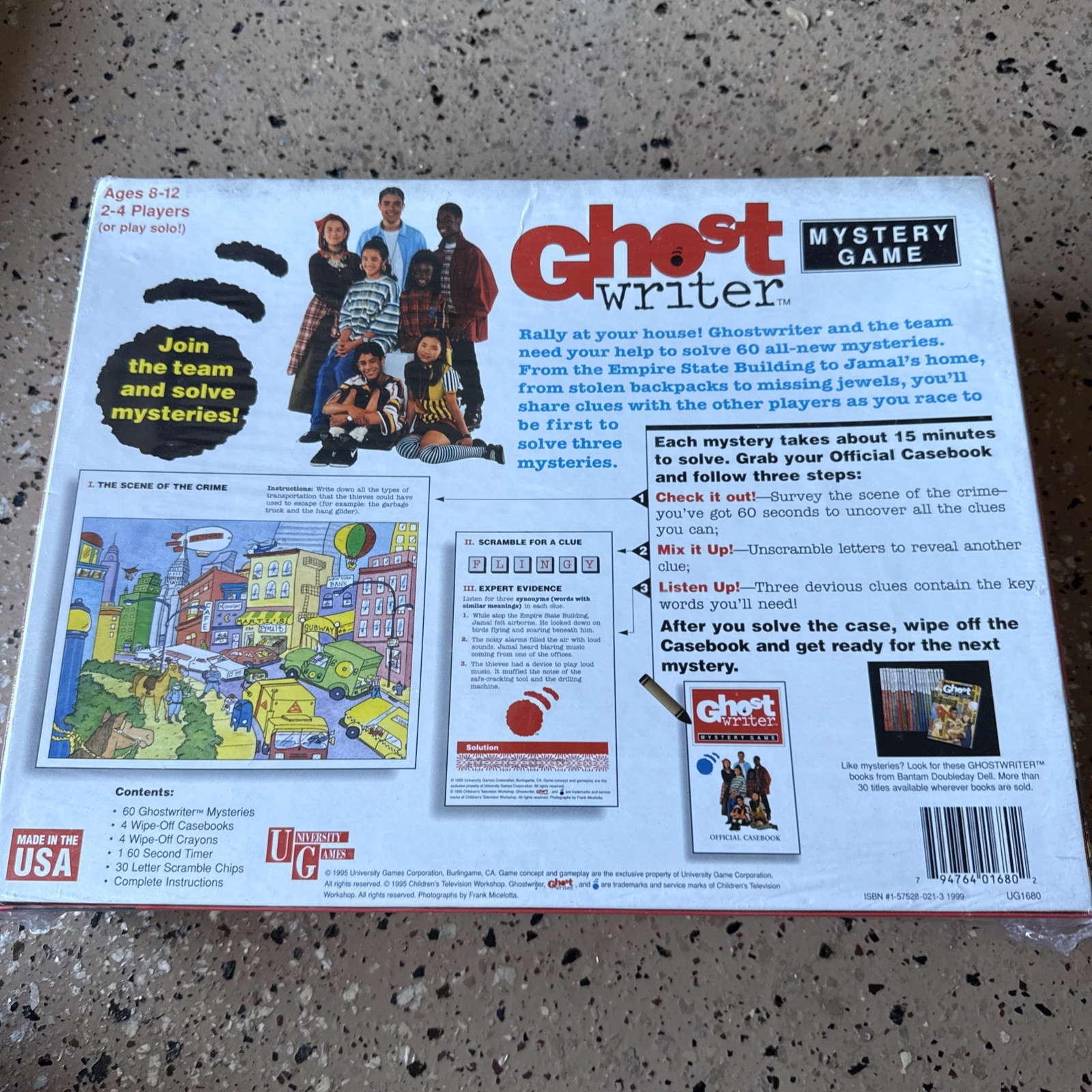 GHOST Writer Mystery Game 1995 University Games Board Game Brand New