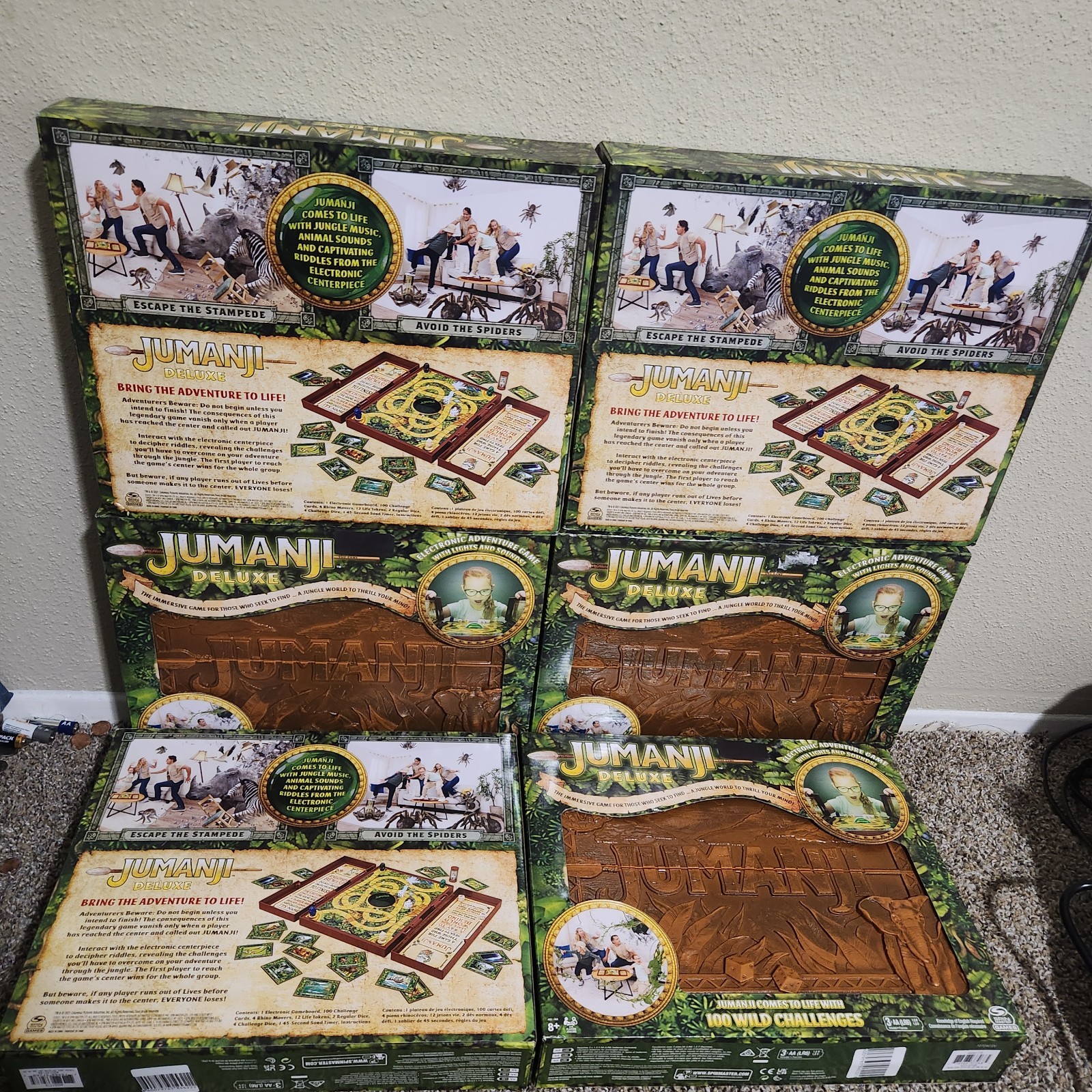 Jumanji Deluxe Electronic Adventure Board Game Spin Master Sealed