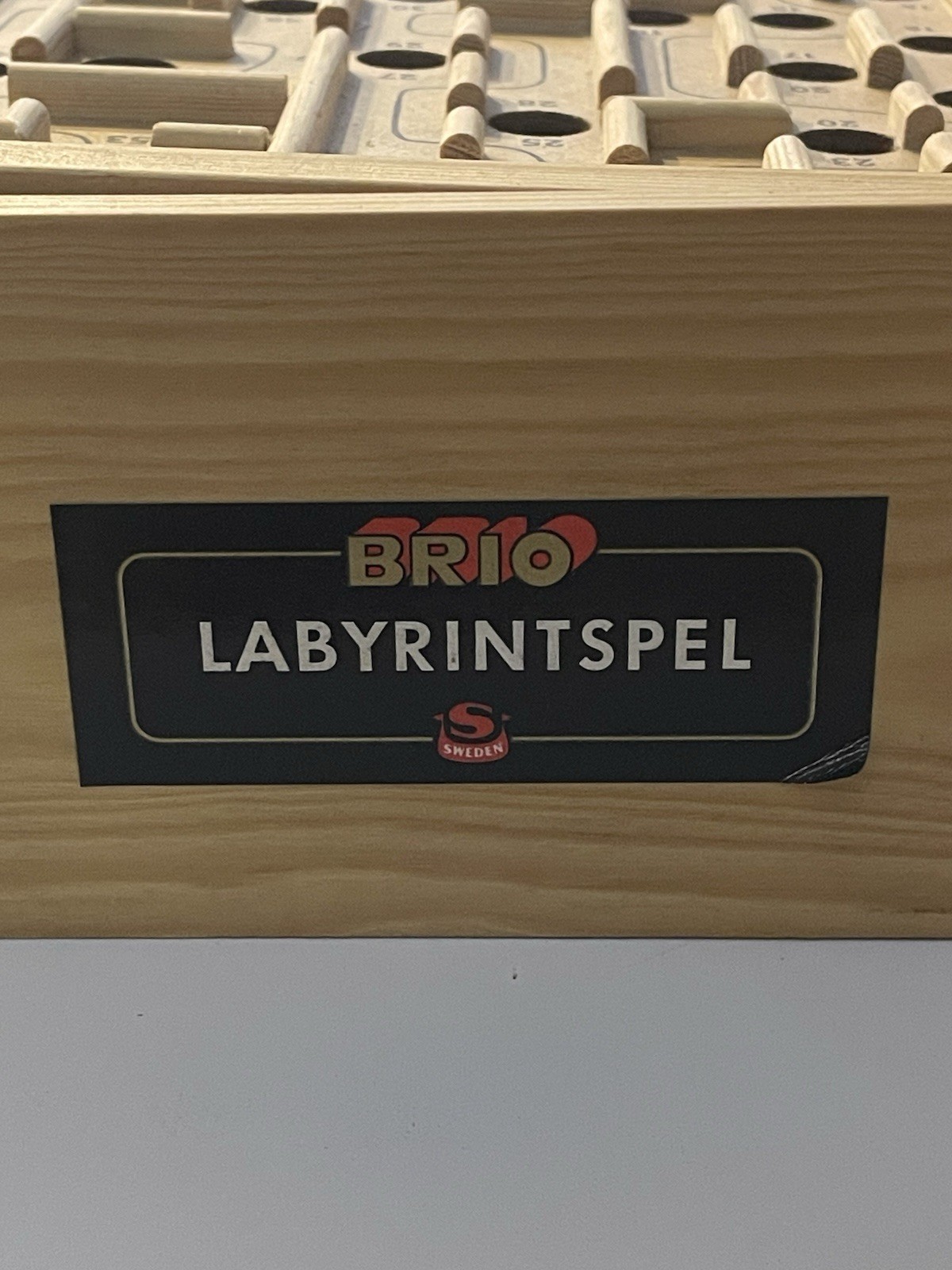 BRIO Labyrinth Wooden Maze Game Sweden 18376 Labyrintspel With Original Box