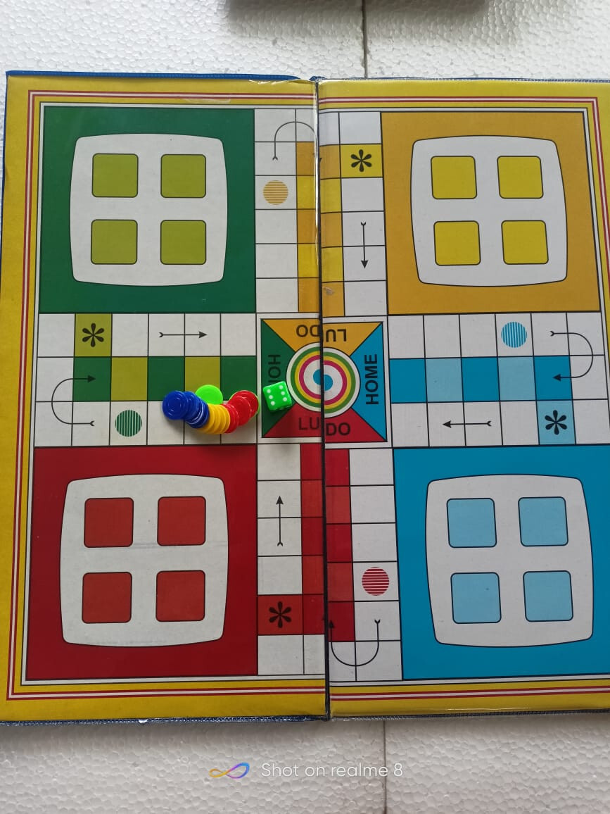 Ludo Snake & ladders 35 x 35 cm Traditional FAMILY Board Games PACK OF 1 f/d-s