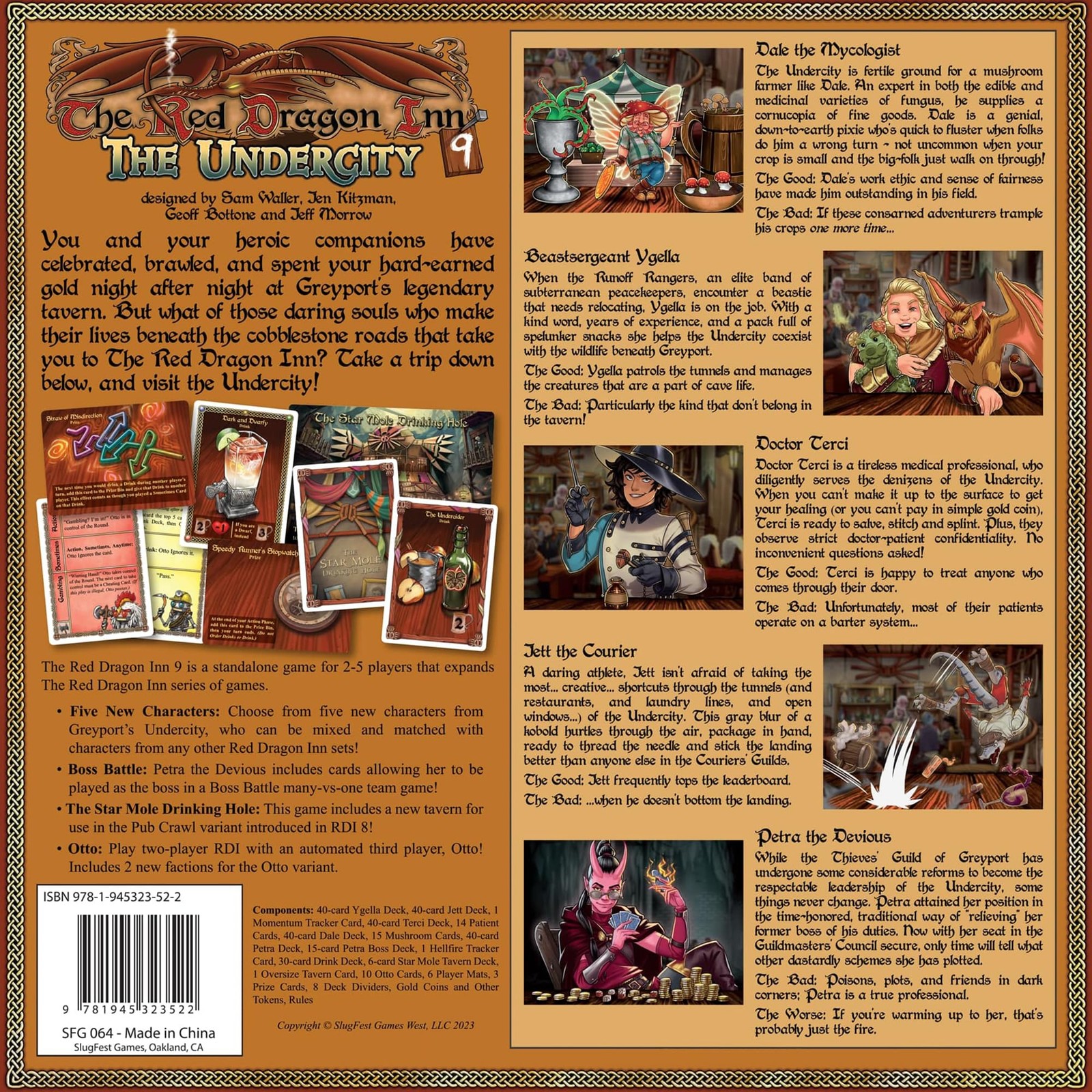 Red Dragon Inn 9 The Undercity Board Game With 5 New Characters And Boss Battle