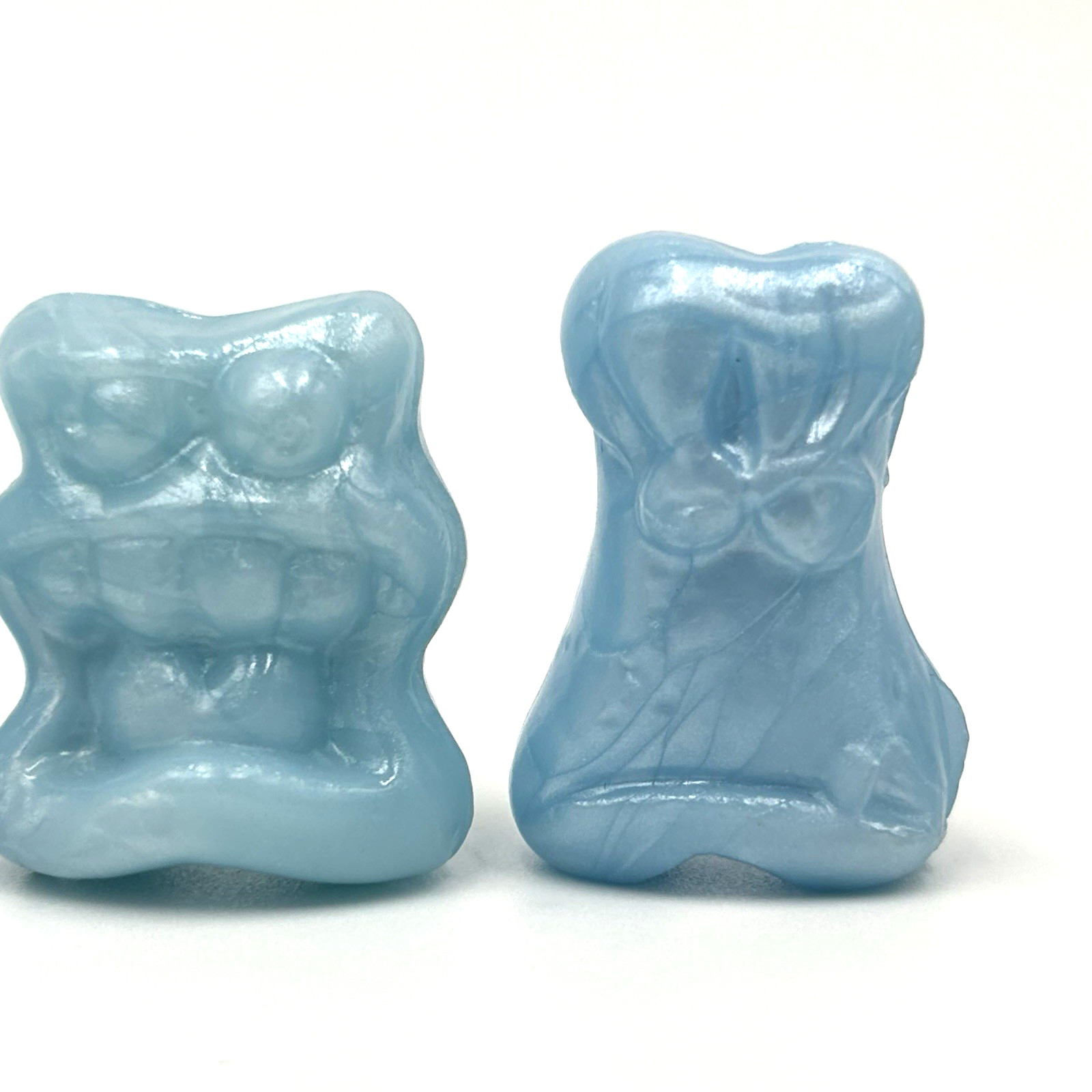 Lot of ORIGINAL 1996 Light Blue Metallic Toothpaste Gogos Crazy Bones