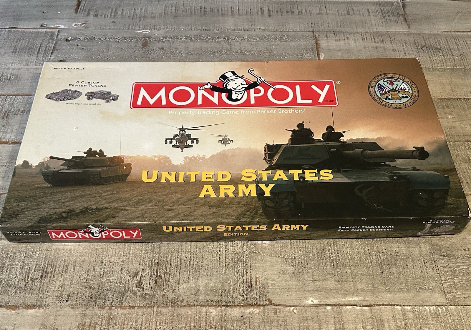 2002 United States Army Edition Monopoly Board Game – Complete – Pre-owned