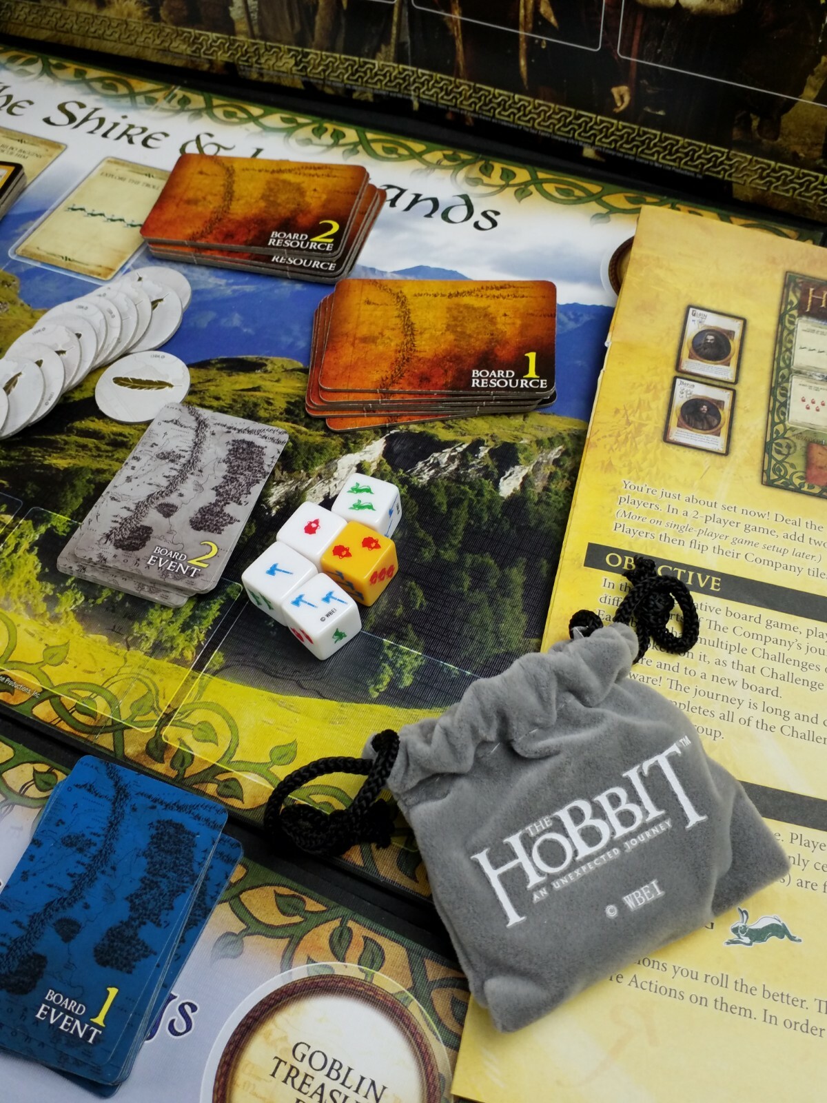 The Hobbit An Unexpected Journey Board Game 1-4 Players Family Fun Complete