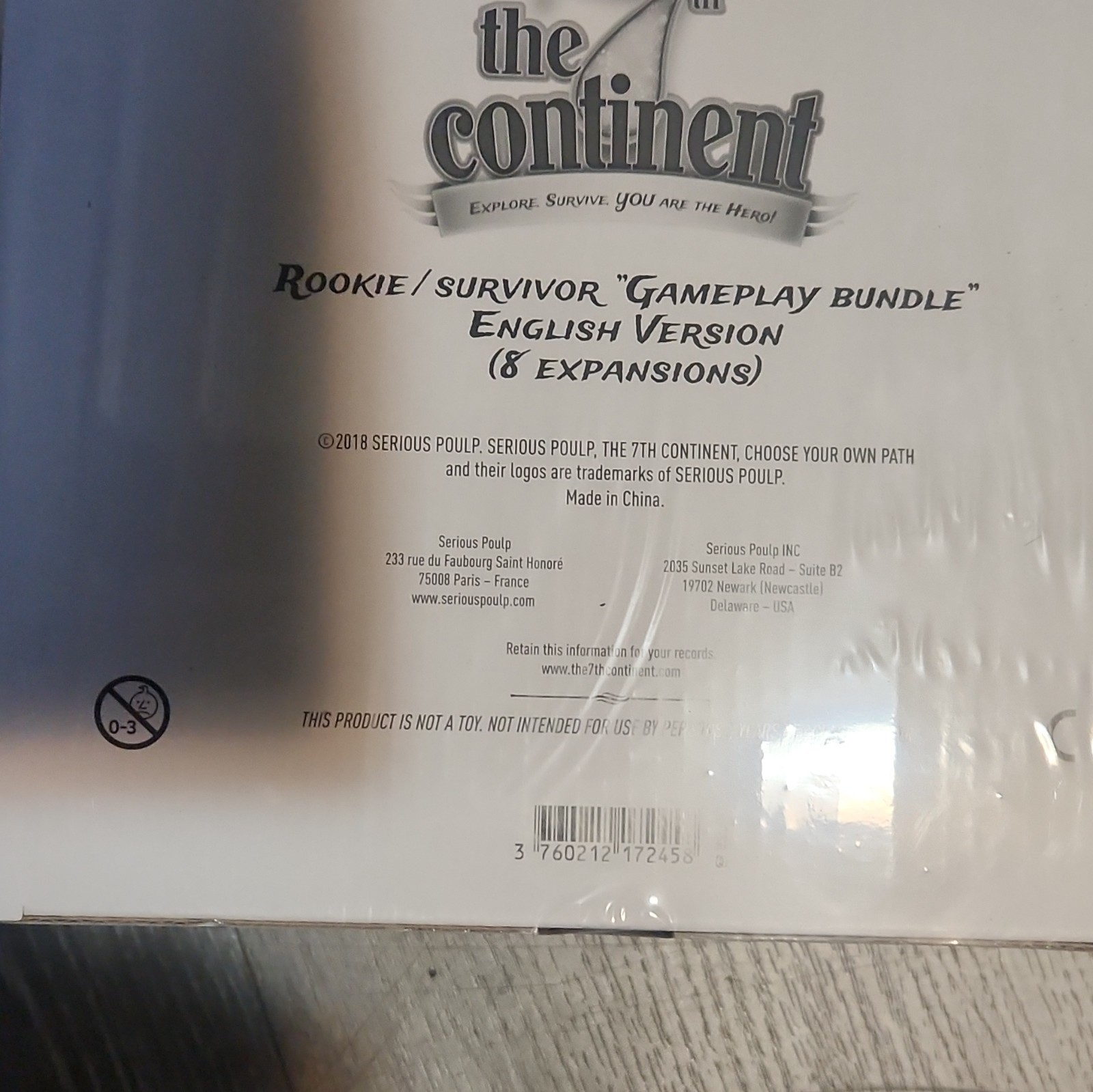 Serious Poulp The 7th Continent Rookie/Survivor Bundle 8 Expansions English