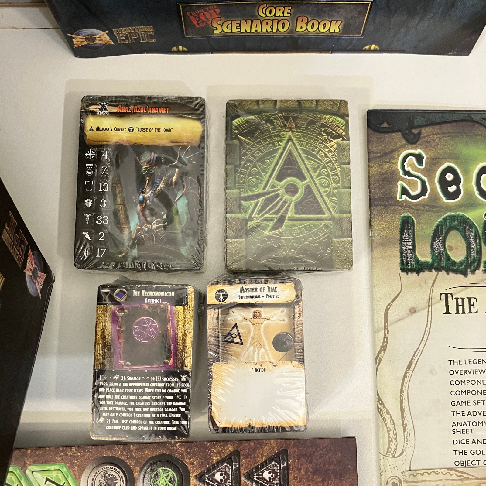 Everything Epic Secrets of The Lost Tomb 2015 Board Game EOP Edition 1st Print