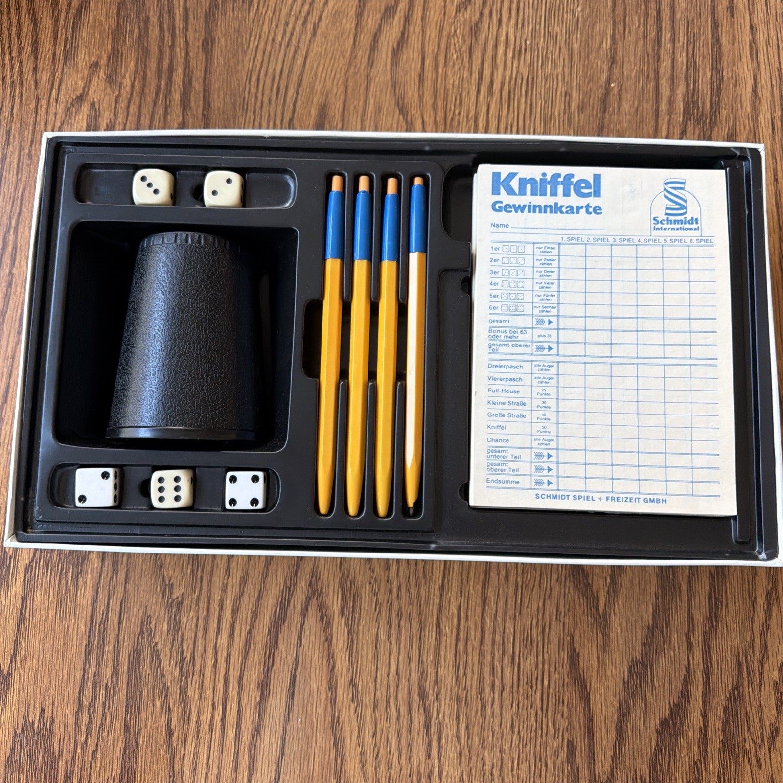 Vtg Kniffel Clever Knobeln-mit Kopfchen German Dice Game Schmidt Spiel #1630