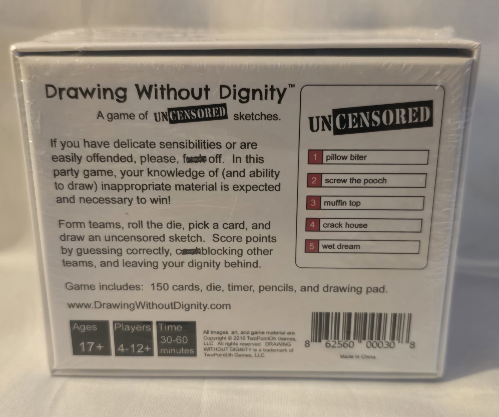 NEW / SEALED Drawing Without Dignity – Adult Party Game of Uncensored Sketches
