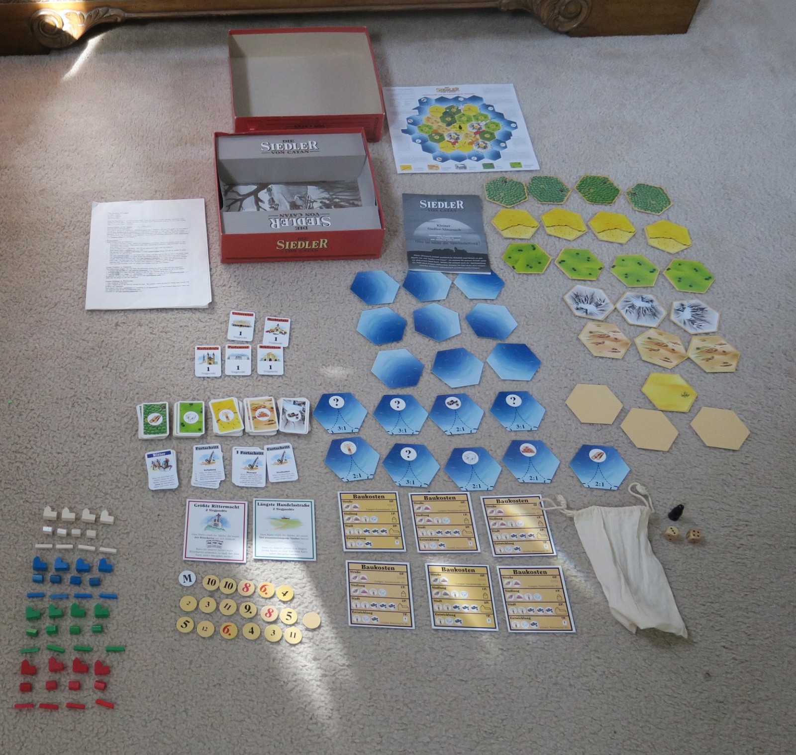 Kosmos Die Siedler von Catan Basisspiel Brettspiel Holz Klaus Teuber 1995 kult