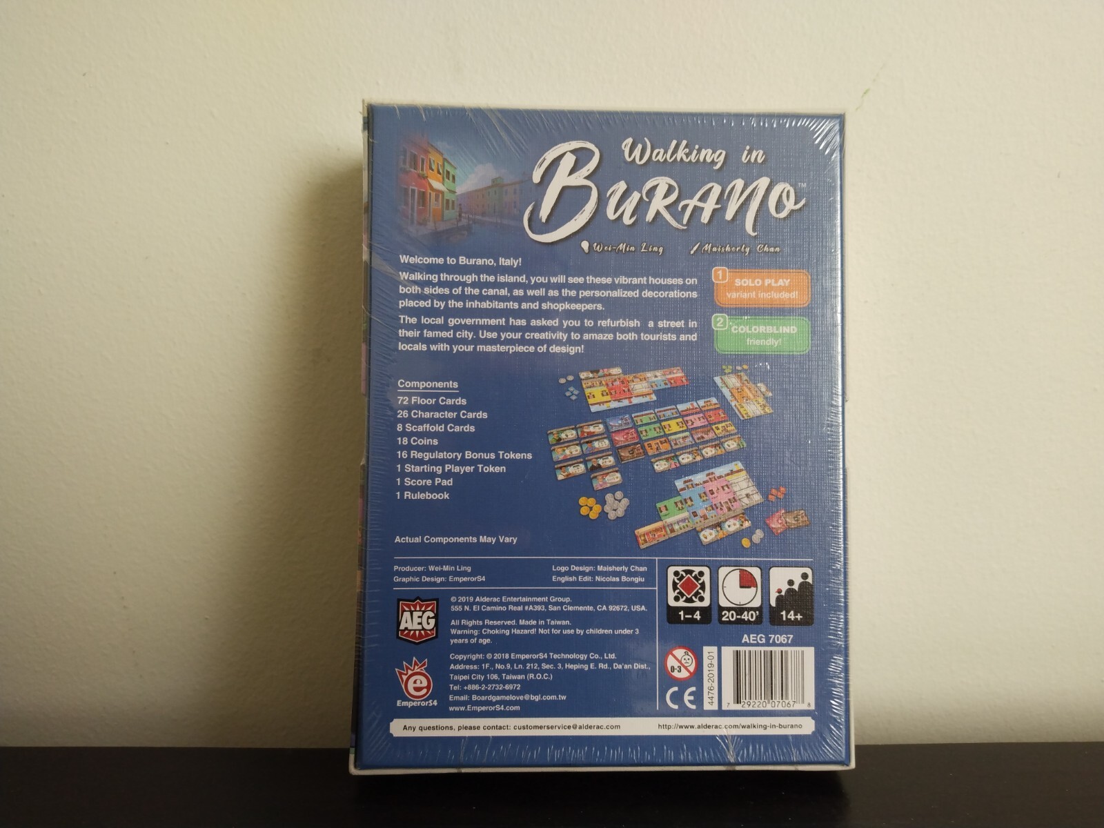 Walking in Burano Game – Factory Sealed – NEW