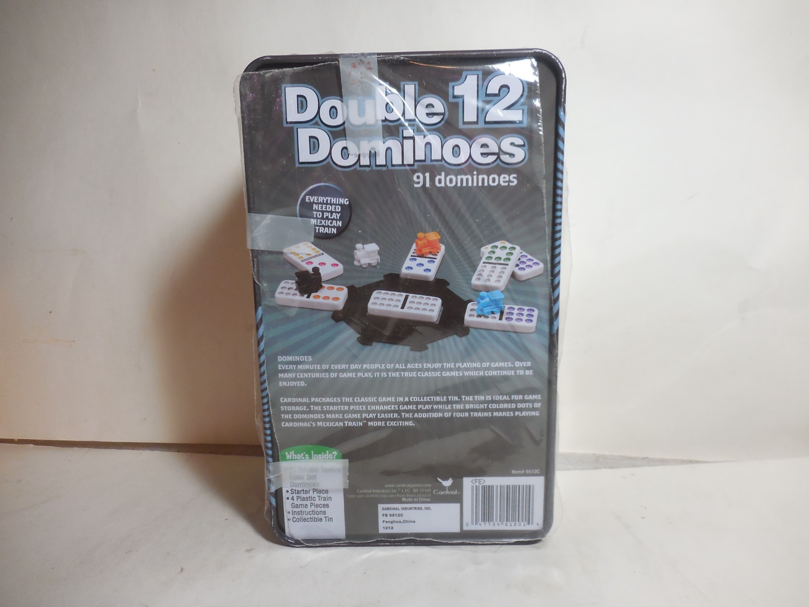 Double 12 Dominoes Set in Storage Tin | Family Board Game for 2-6 Players sealed