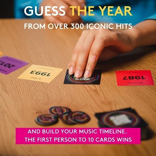 Party Card Game 300 Music Hits 2-10 Players QR Code App Trivia Fun Family Night
